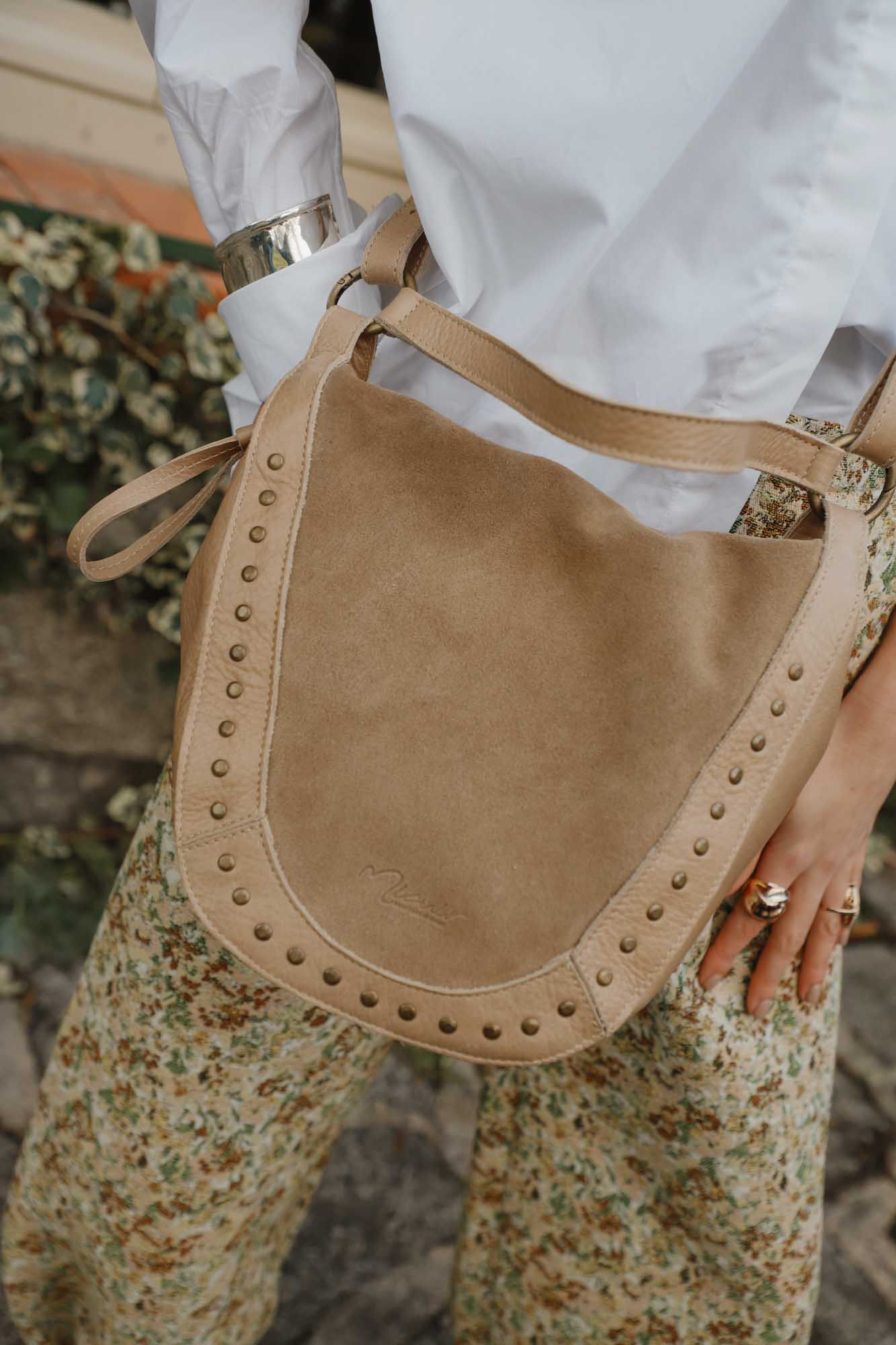 BOLSO HOBBO COMBINADO TAUPE