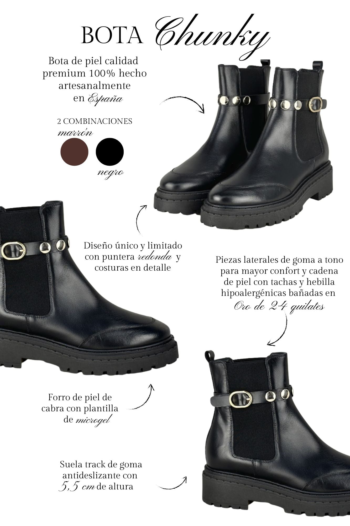 CHUNKY BLACK HEEL 5.5CM