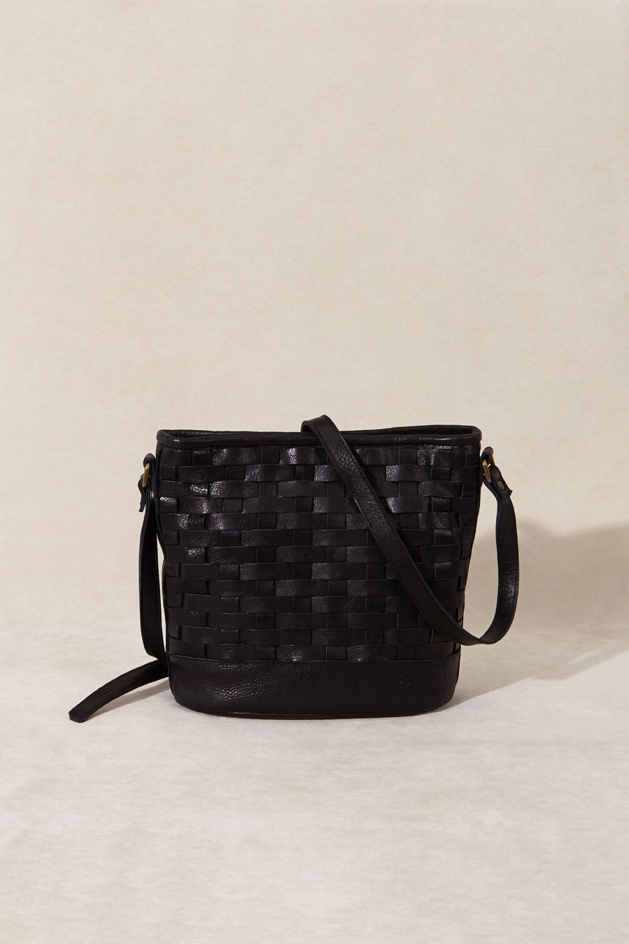 BLACK FREDA BRAIDED HANDBAG