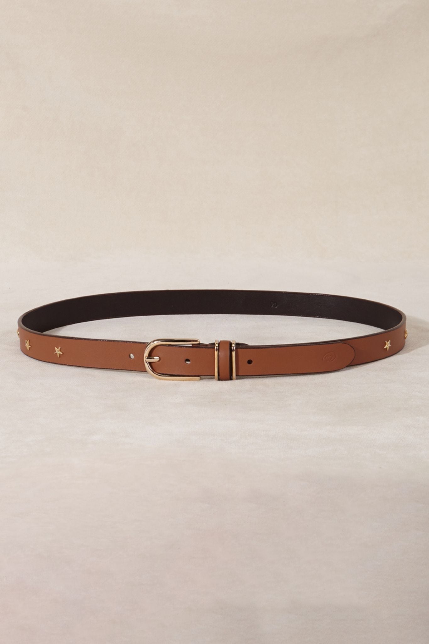 THIN STARS LEATHER BELT