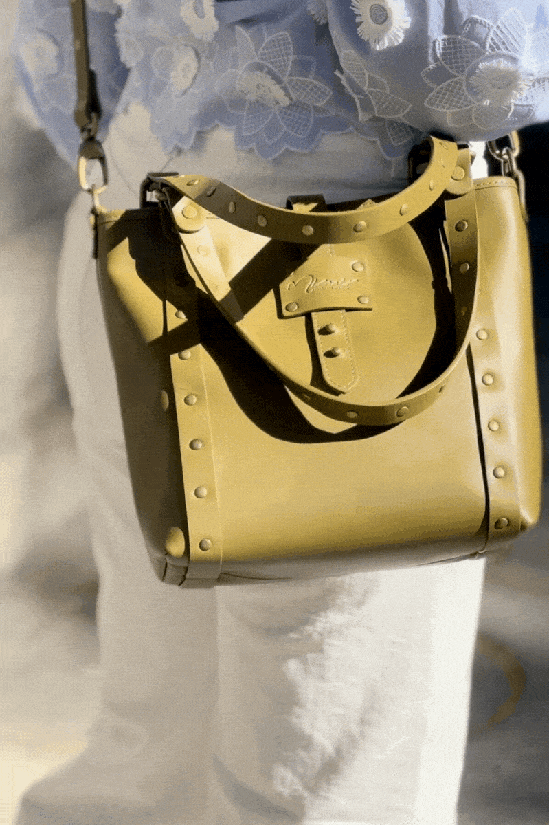 BOLSO MINI SHOPPER VERDE MATCHA