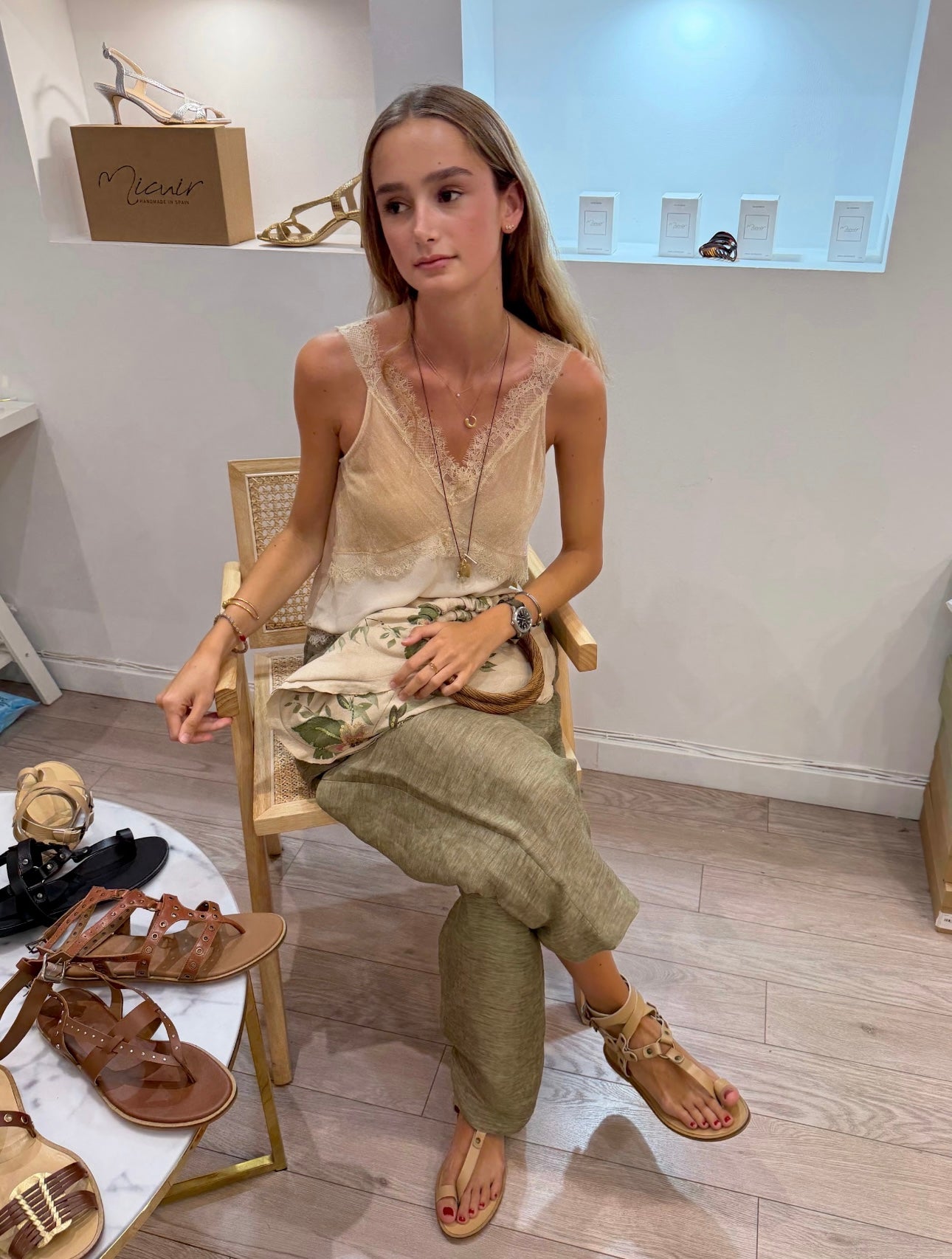 NUDE SLAVE SANDAL