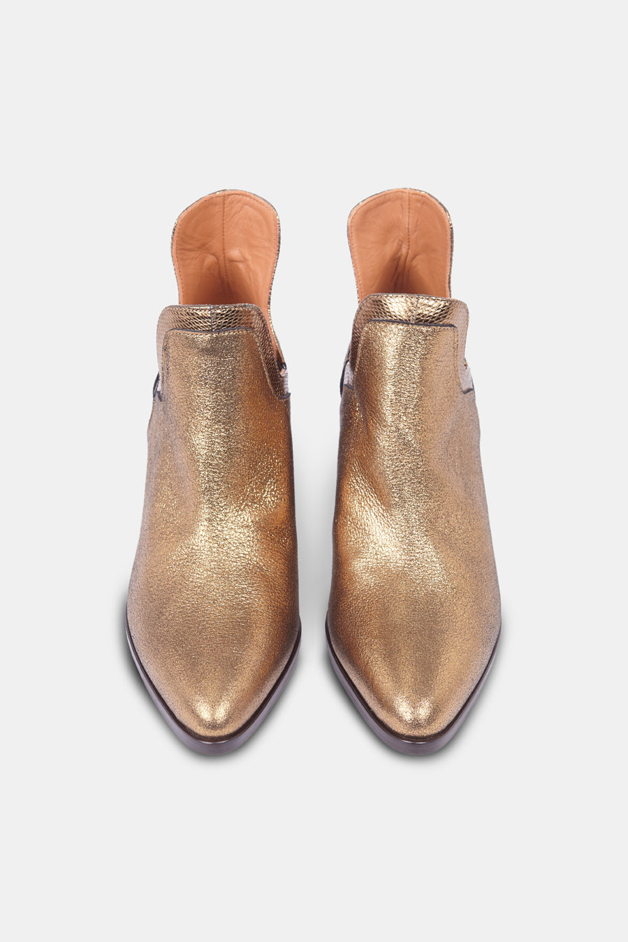 Botines Frida Boots Special Edition color oro viejo tacón 7 centímetros 2 - Micuir
