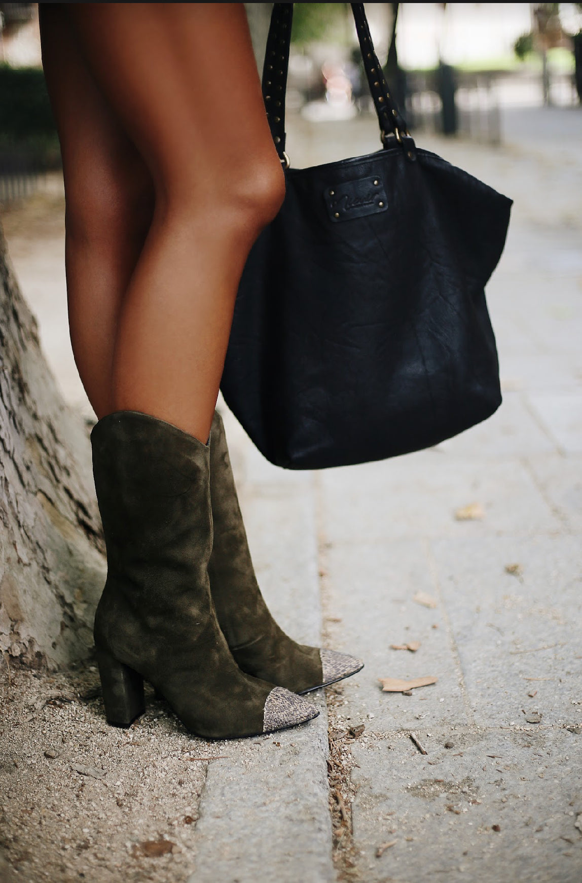 GIGI BOOTS SUEDE KHAKI 6,5CM