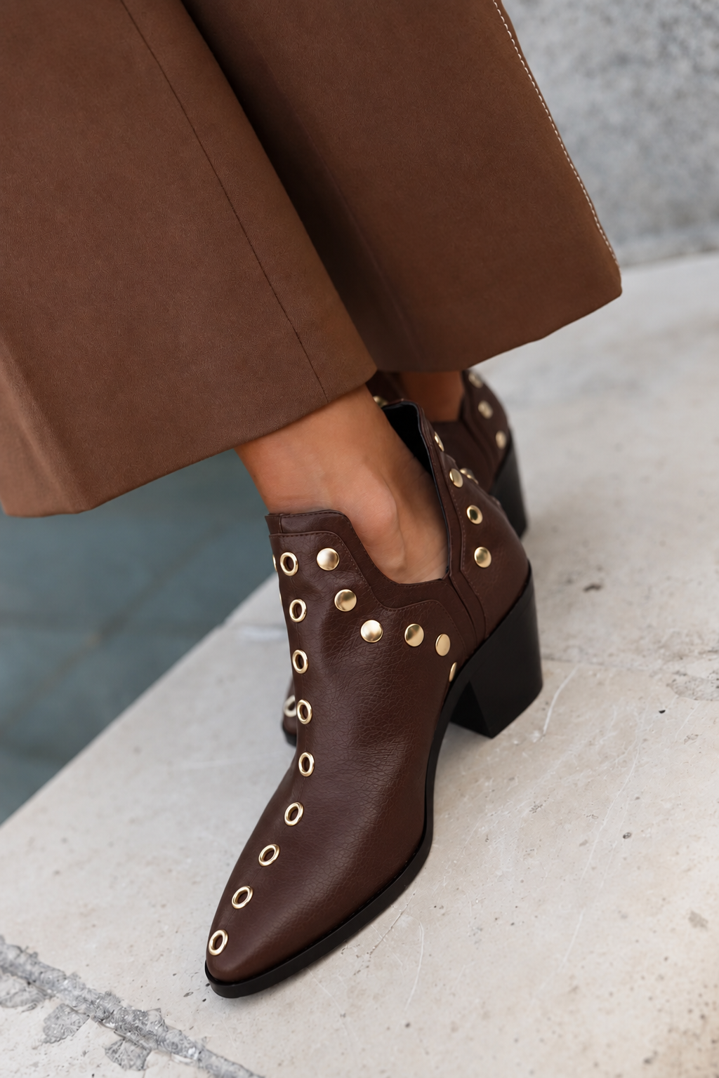 PUNKY BOOTS SPECIAL EDITION BROWN 6CM