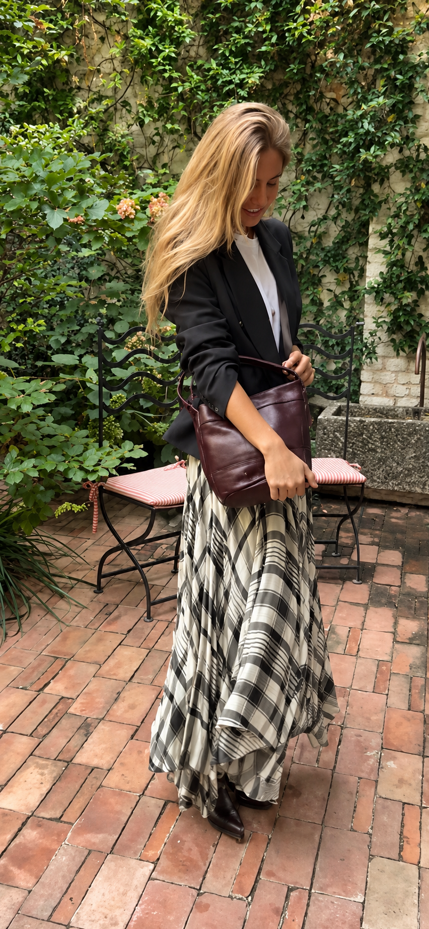 BOLSO BUCKET MINI BURDEOS