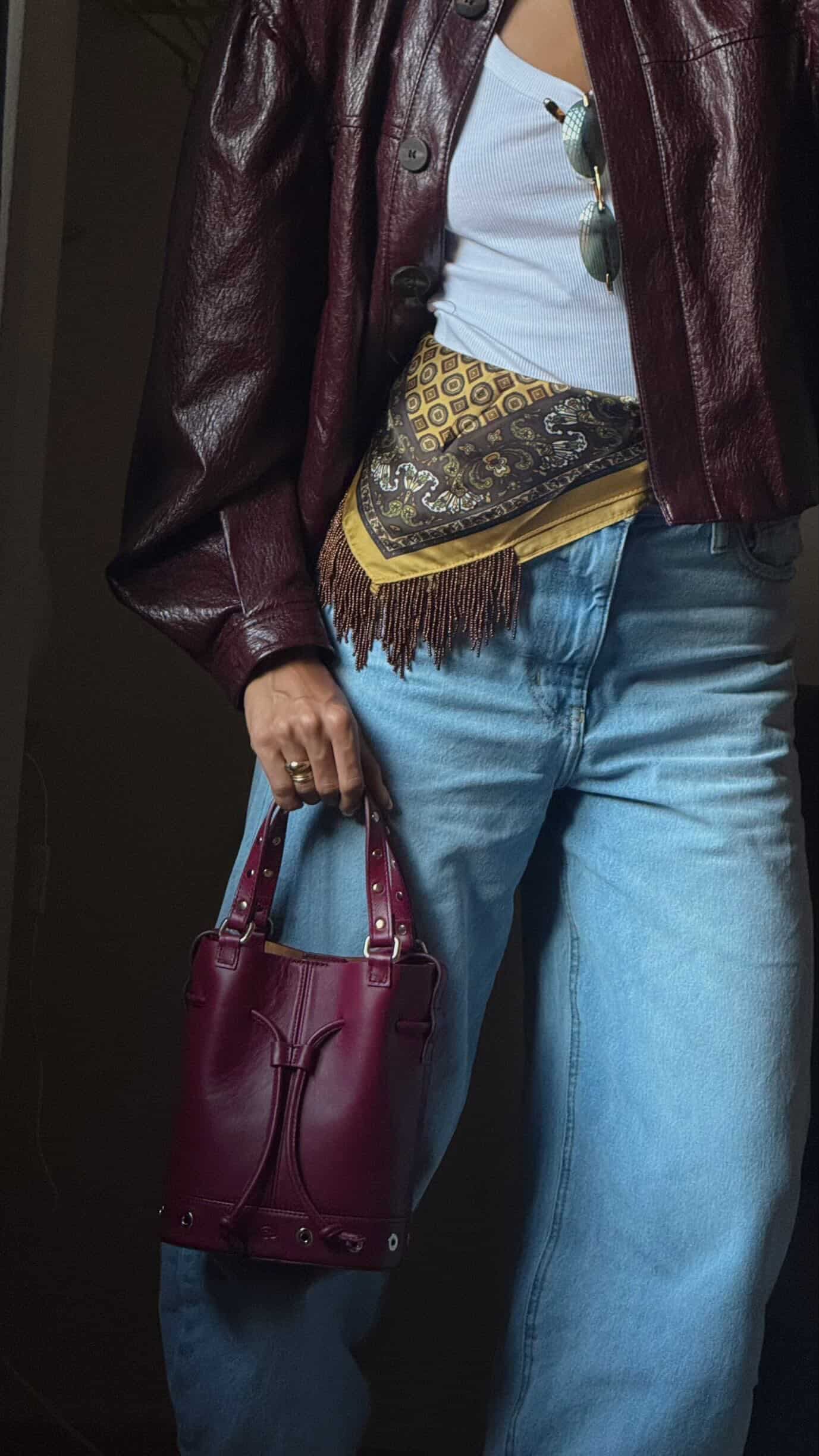 BOLSO MINI BOMBONERA MORA