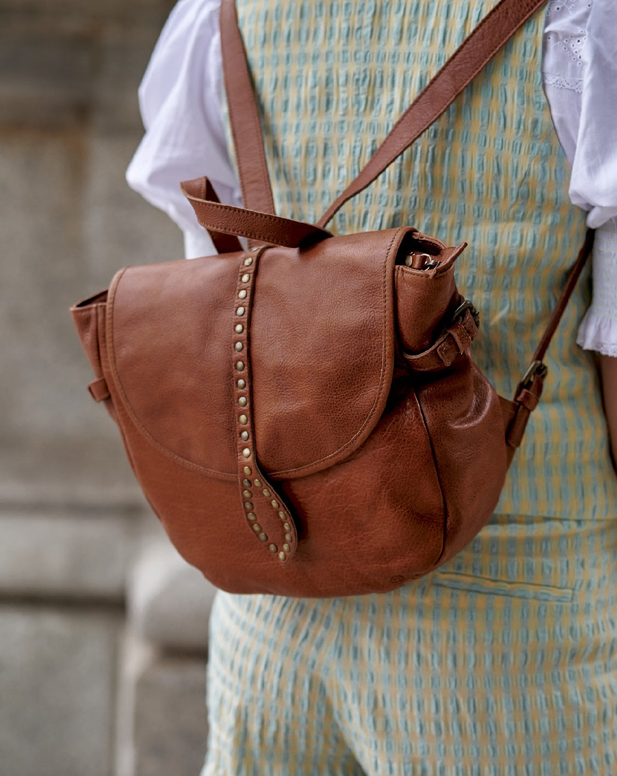 LEATHER BACKPACK