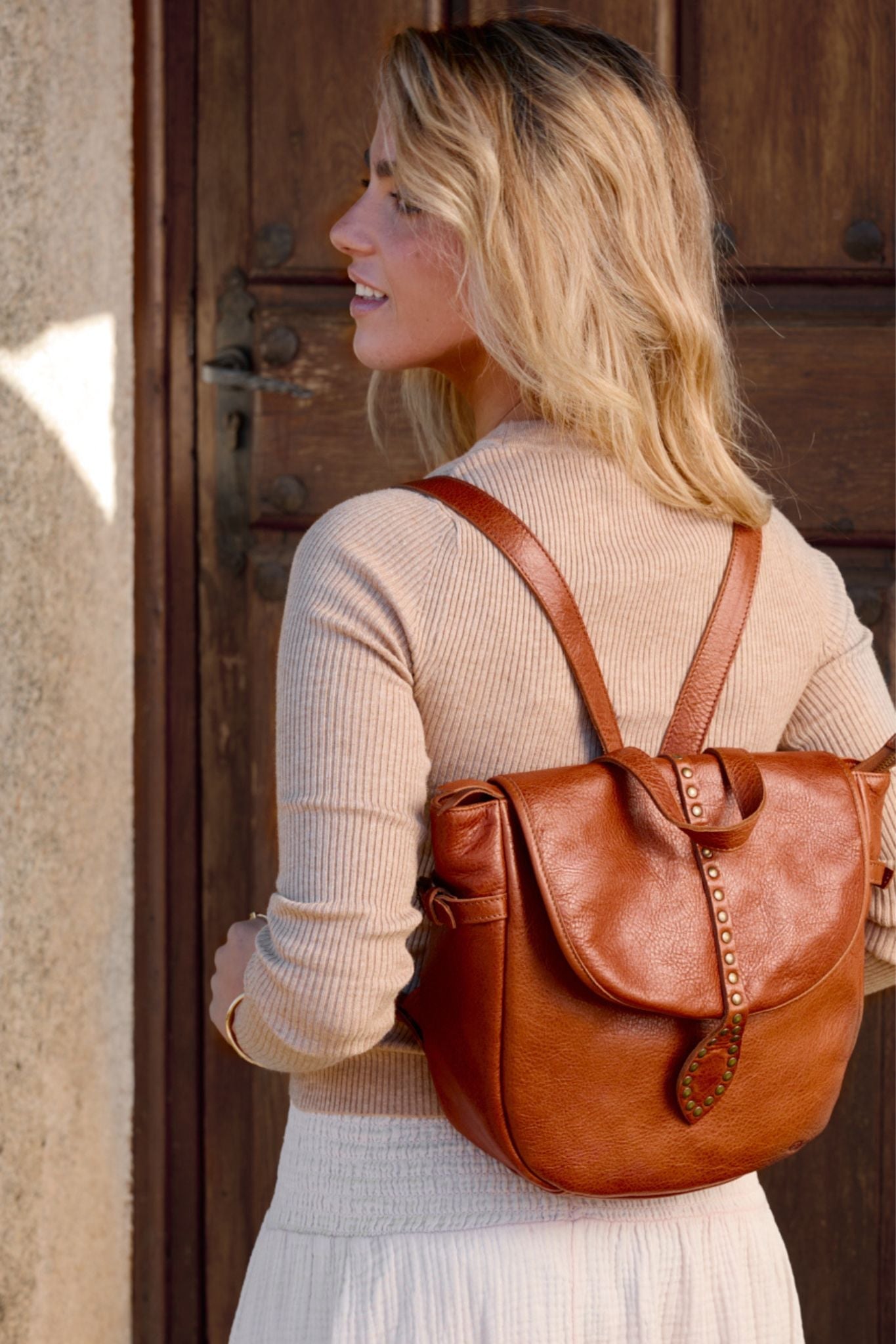 LEATHER BACKPACK