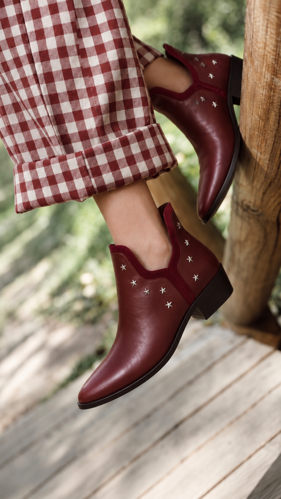 Bottes NAY bordeaux 4 cm