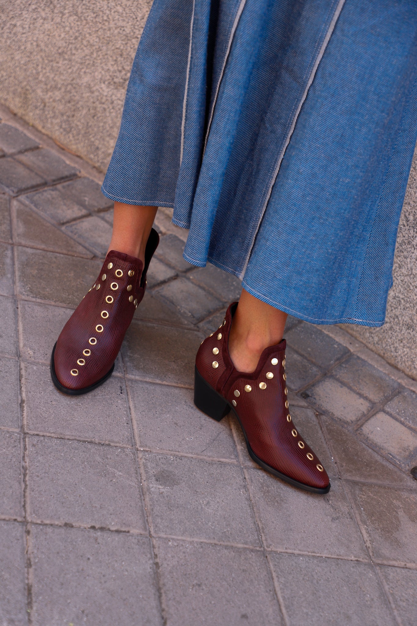 PUNKY BOOTS SPECIAL EDITION MAROON 6CM