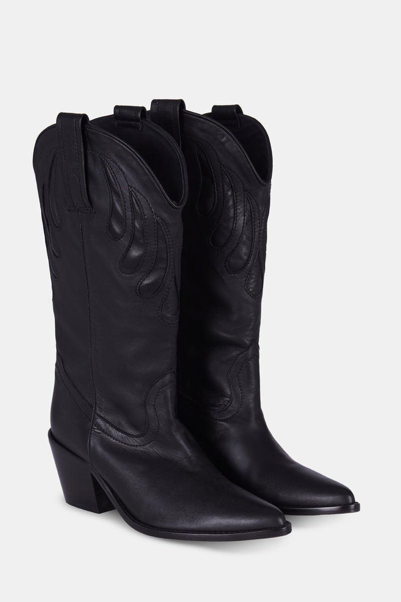 MESTIZO BOOTS TACON NEGRO 7CM