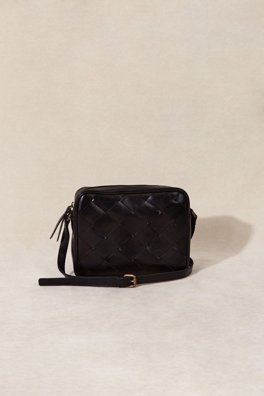 CROSSBODY TRENZADO NEGRO