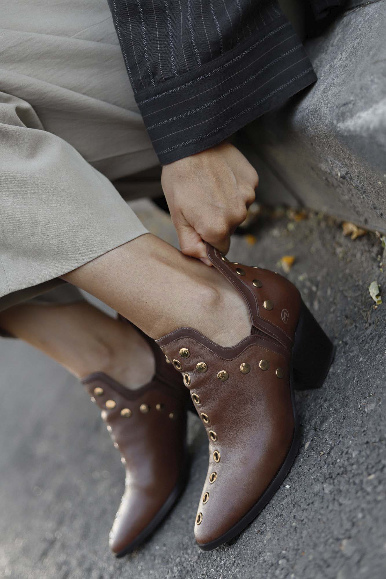PUNKY BOOTS SPECIAL EDITION MARRON 6CM