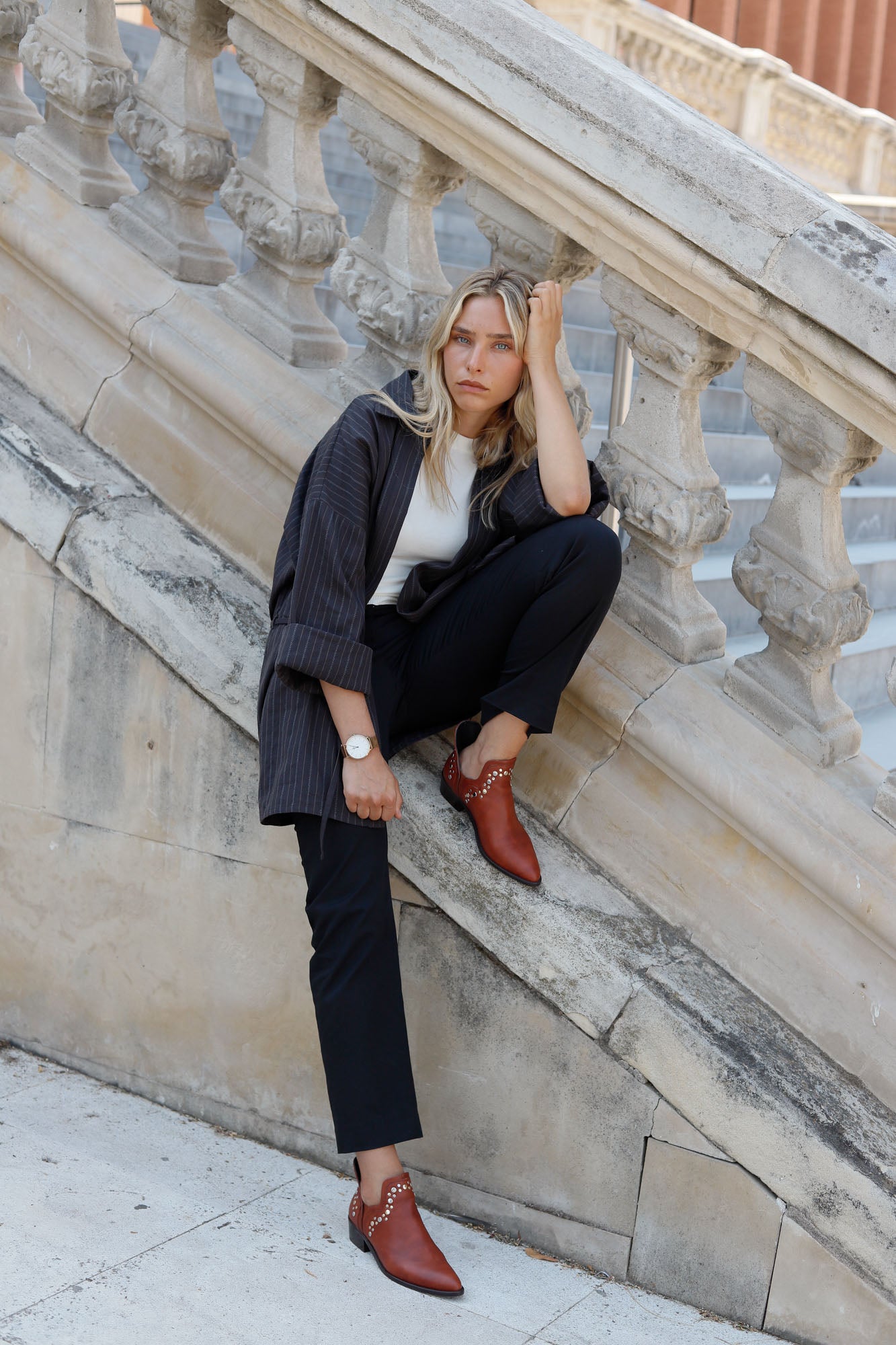 ANINE ANKLE BOOT TERRACOTTA 4CM