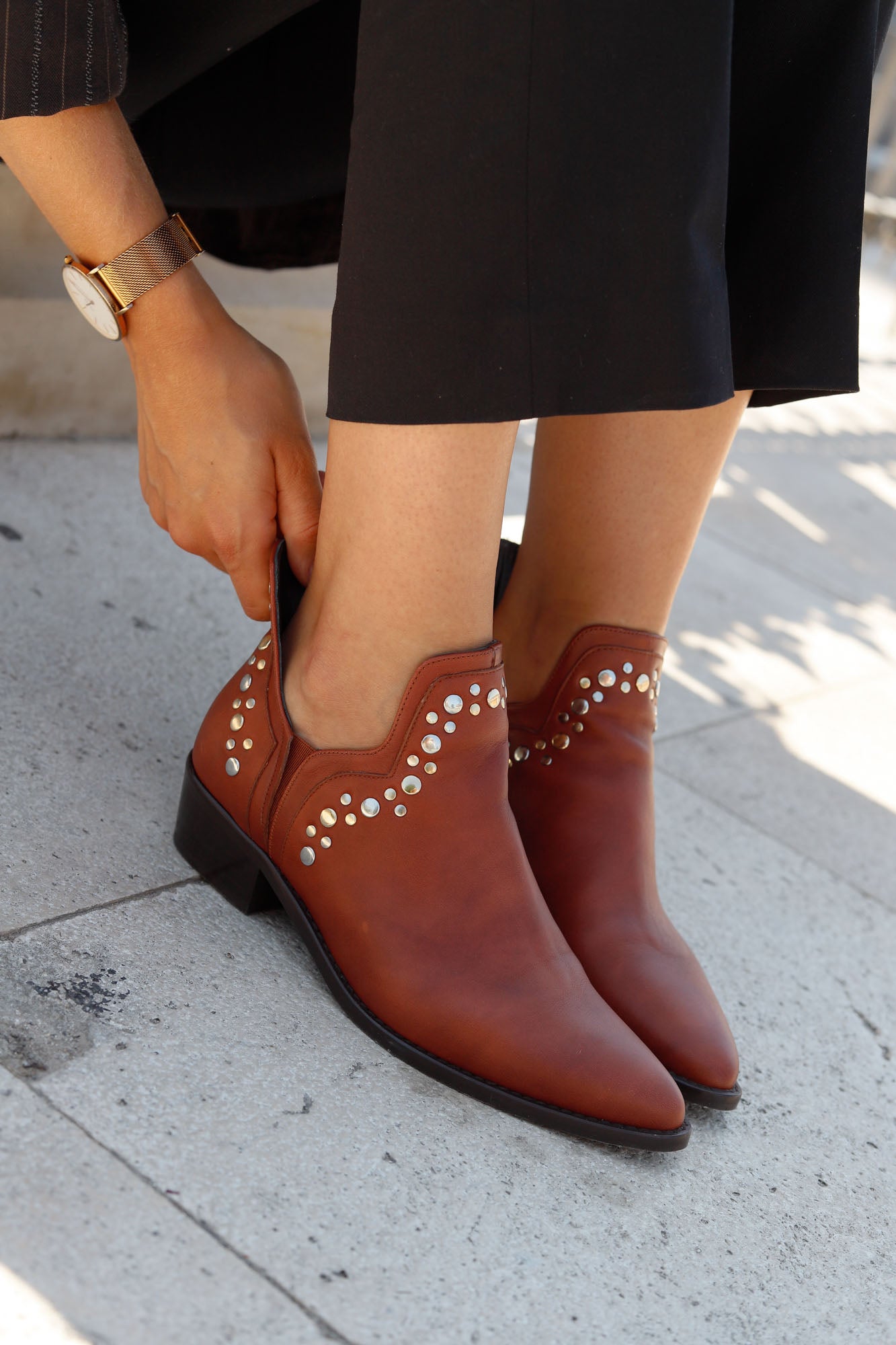 ANINE ANKLE BOOT TERRACOTTA 4CM
