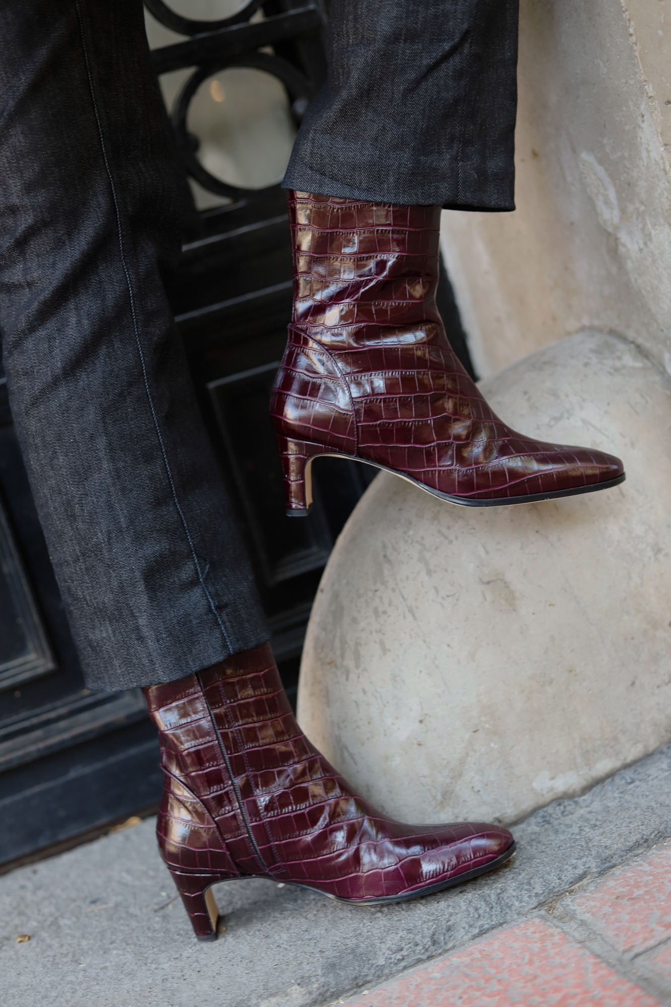 BOTIN COCO GAELLE BURDEOS 4.5CM