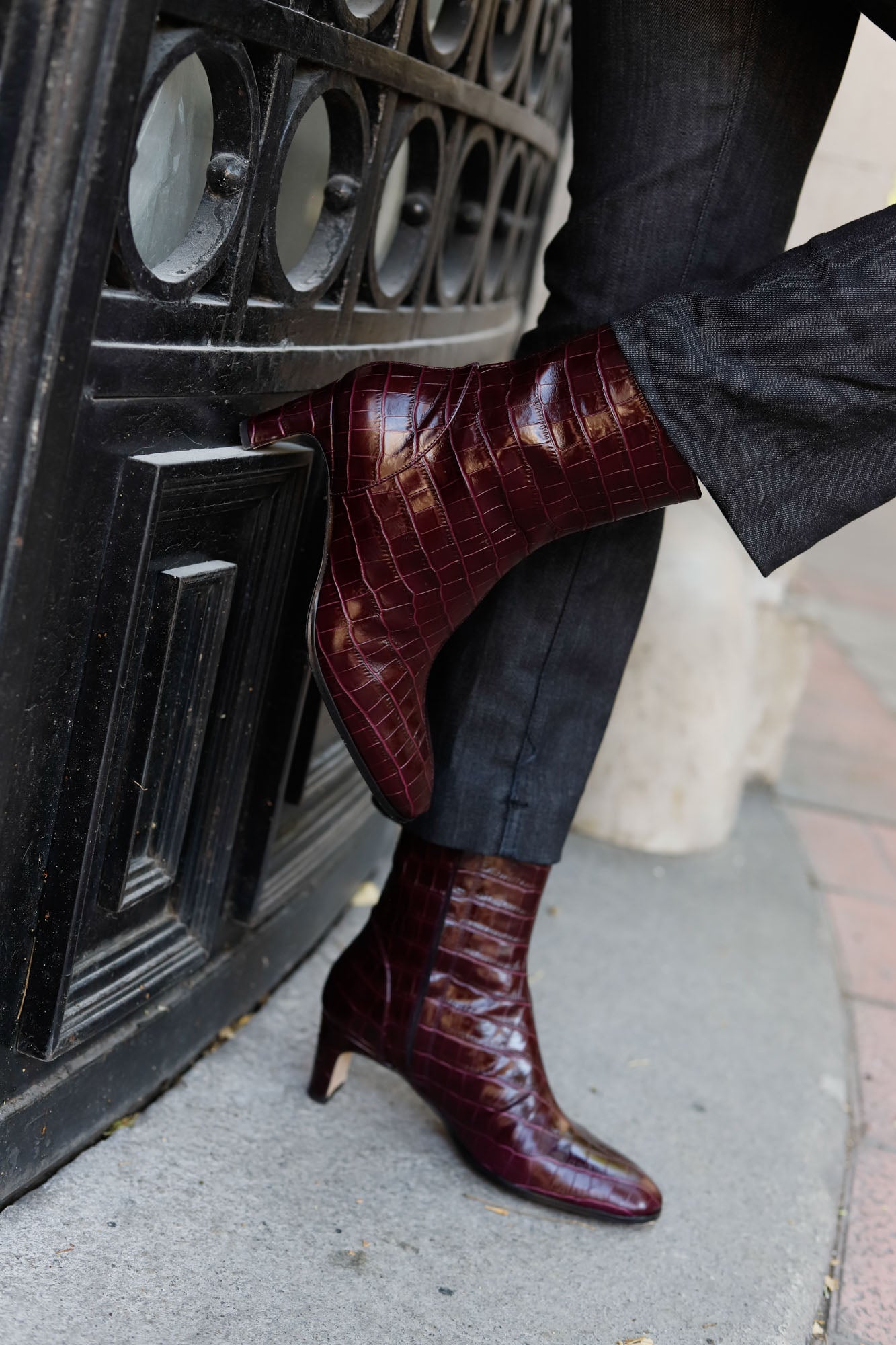 BOTIN COCO GAELLE BURDEOS 4.5CM