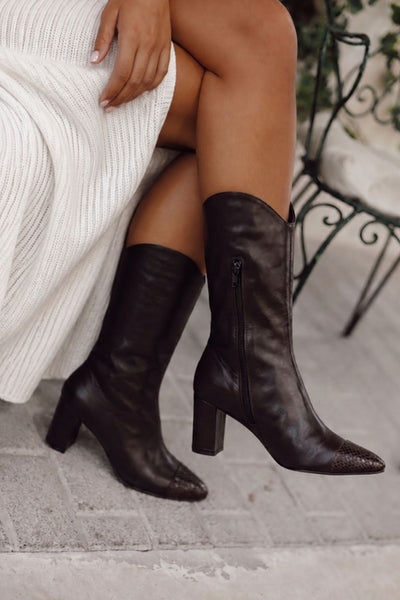 GIGI BOOTS CHOCOLATE 6.5CM