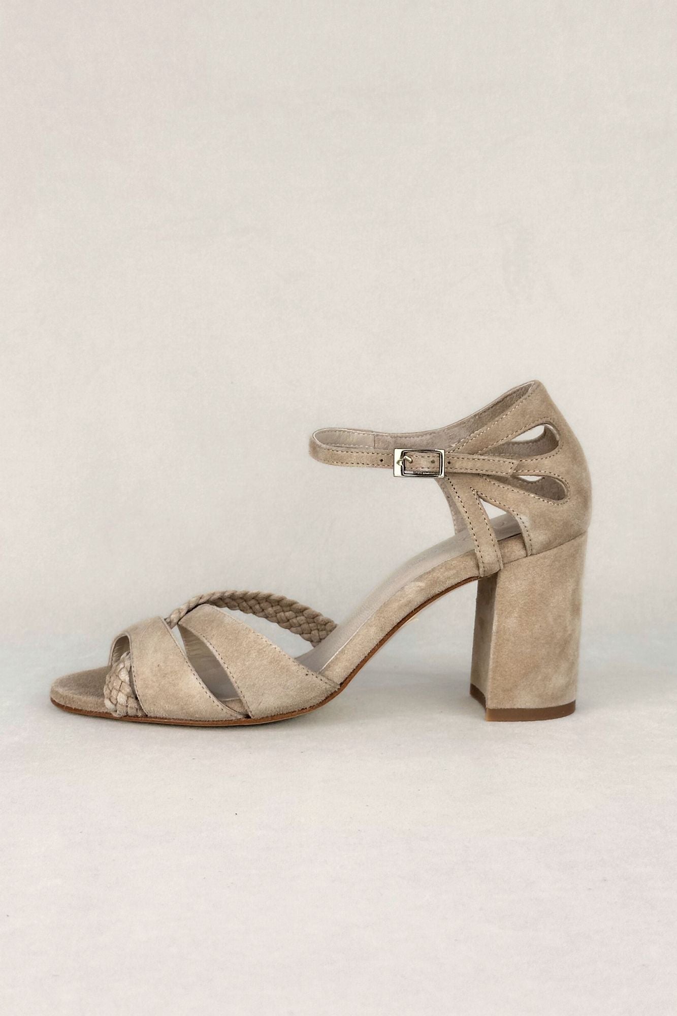 SANDALIA INMA TAUPE 7.5CM