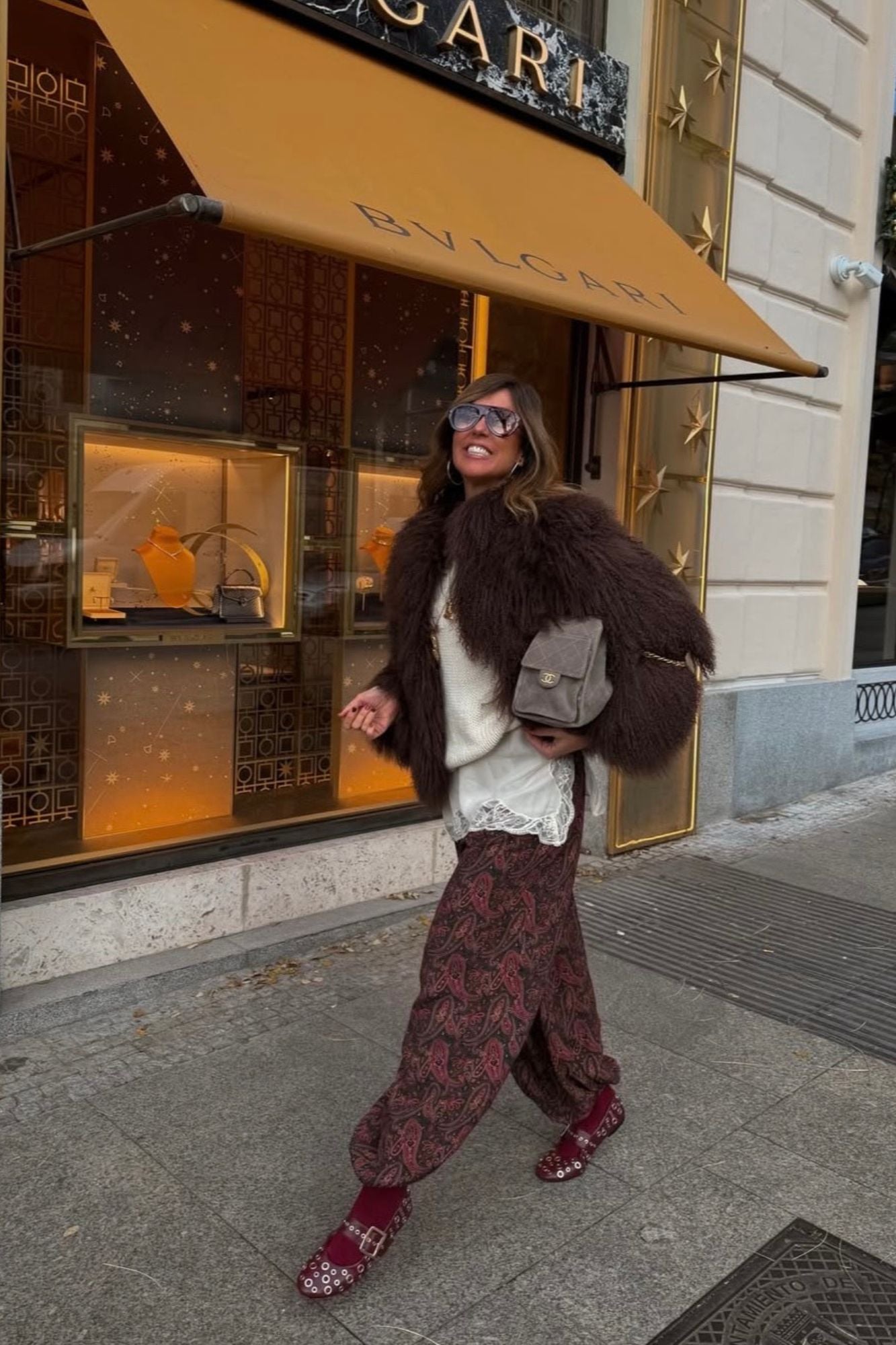 BAILARINA ROCK TACHAS BURDEOS 1CM