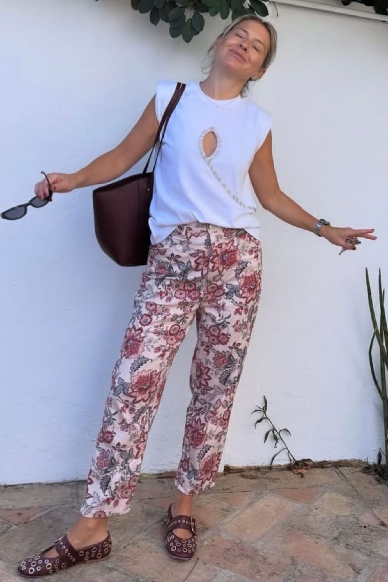 BAILARINA ROCK TACHAS BURDEOS 1CM