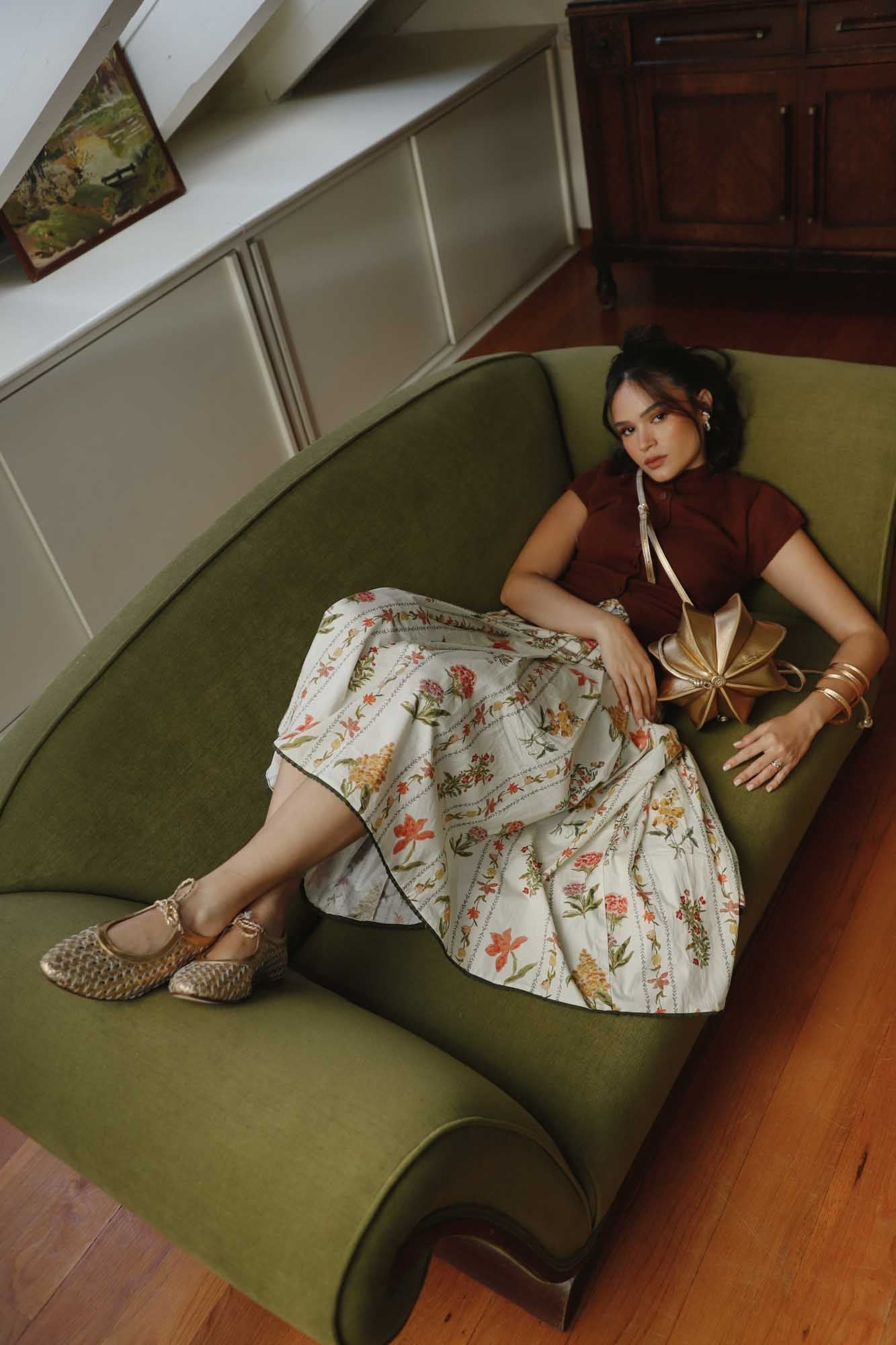 BAILARINA TRENZADA SOFIA ORO 1CM