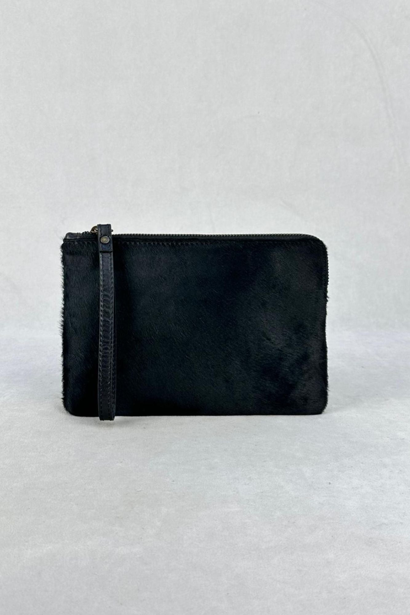 BOLSO CLUTCH PELO NEGRO SS