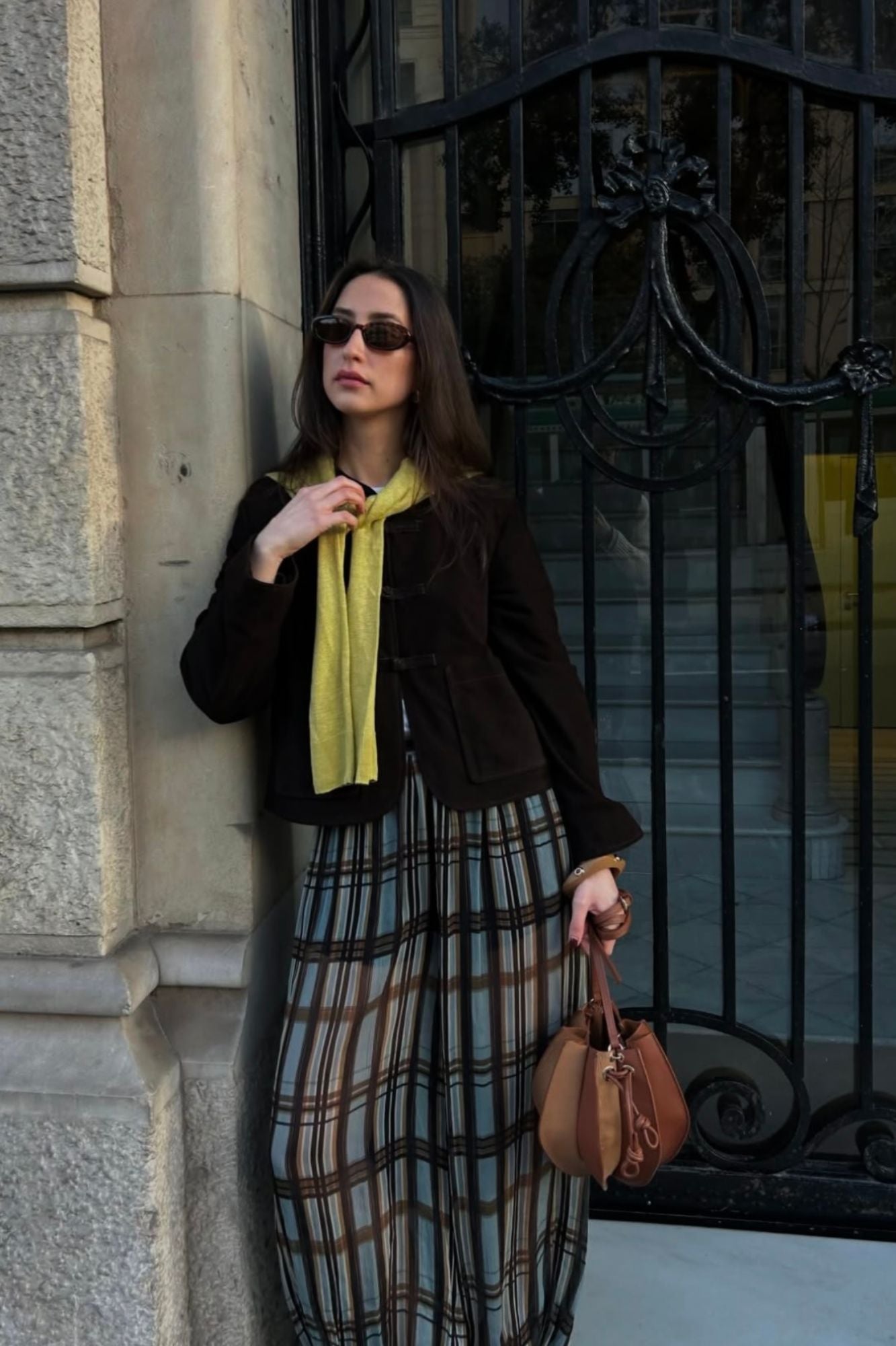 BOLSO DINSUM COMBINADO CUERO