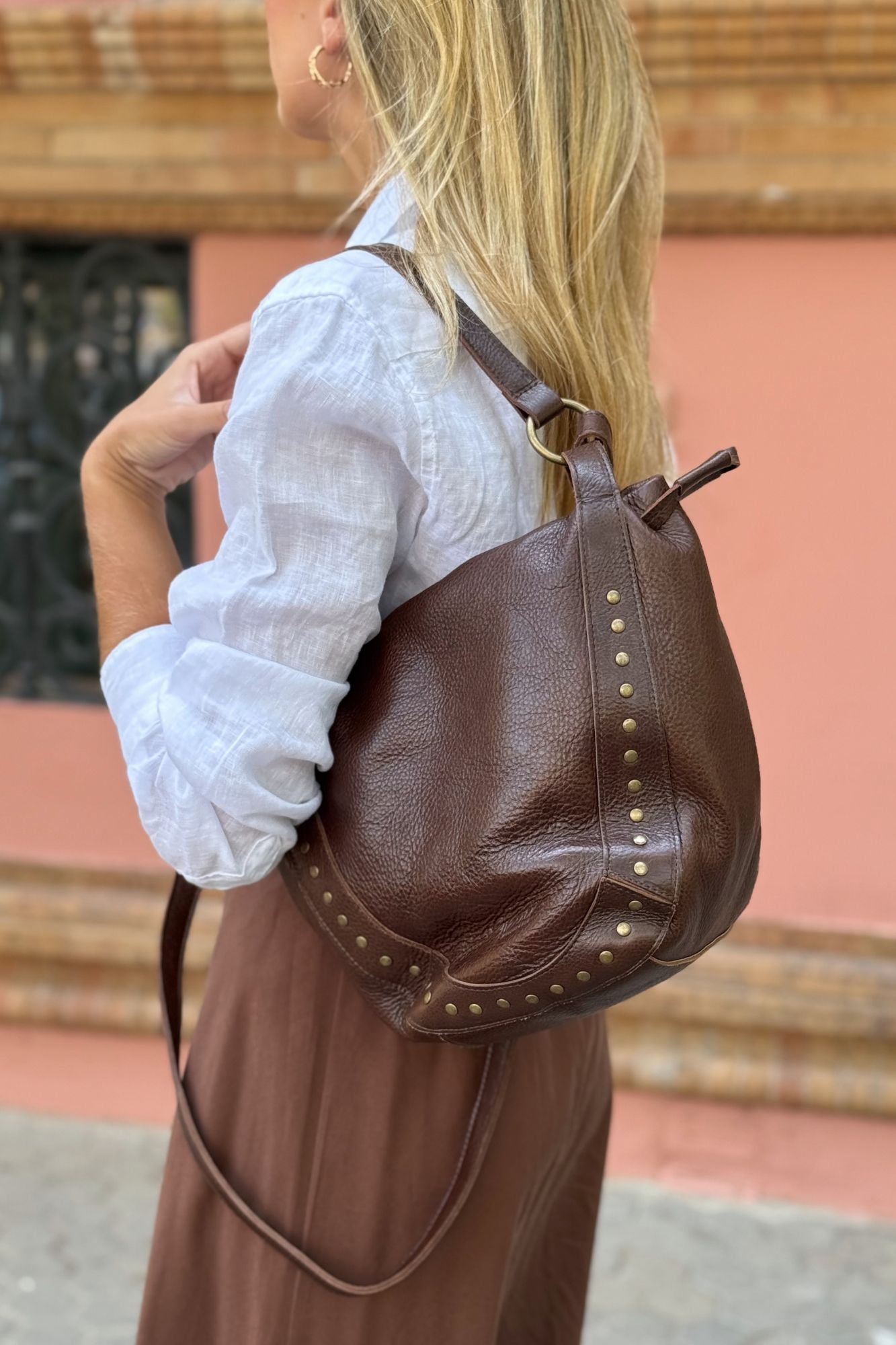 CHOCOLATE HOBO BAG