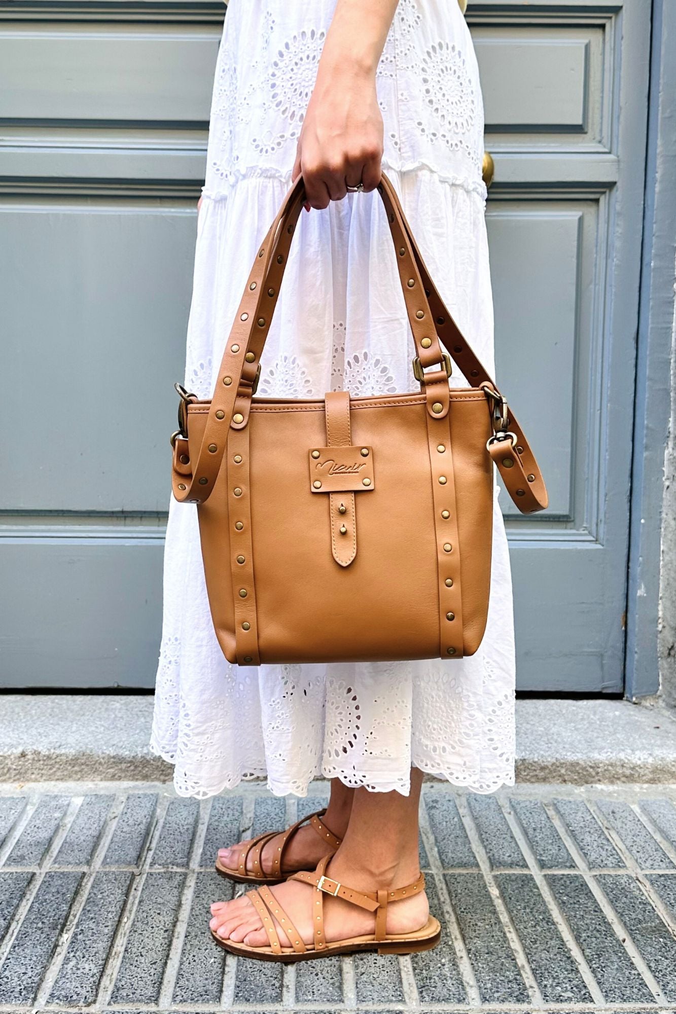 BOLSO SHOPPER MINI TOSTADO
