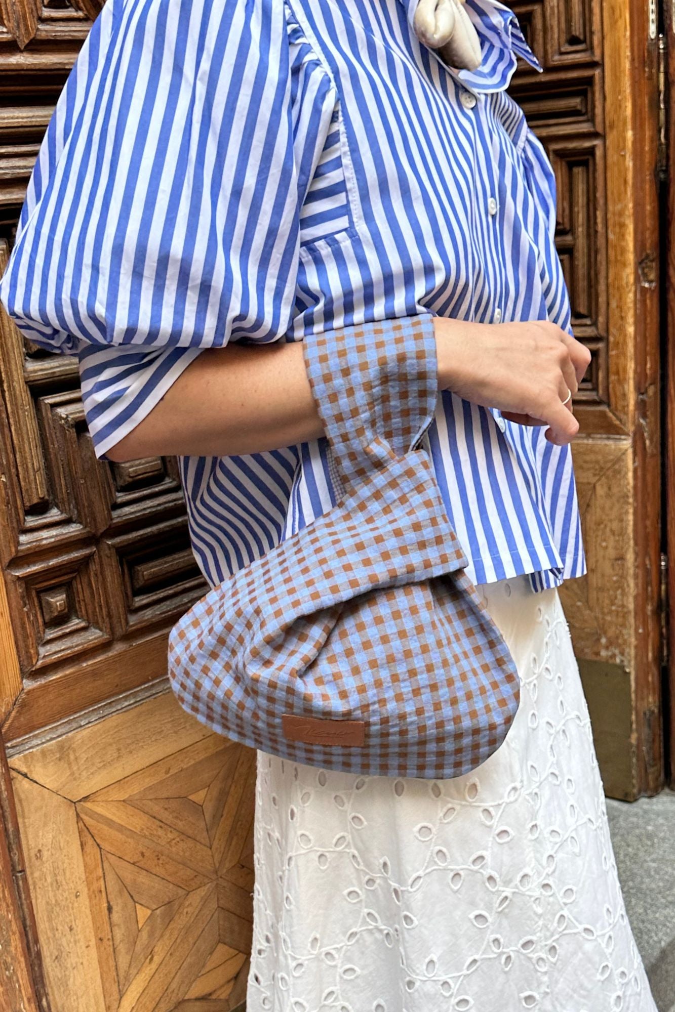 BOLSO VICHY MARRON
