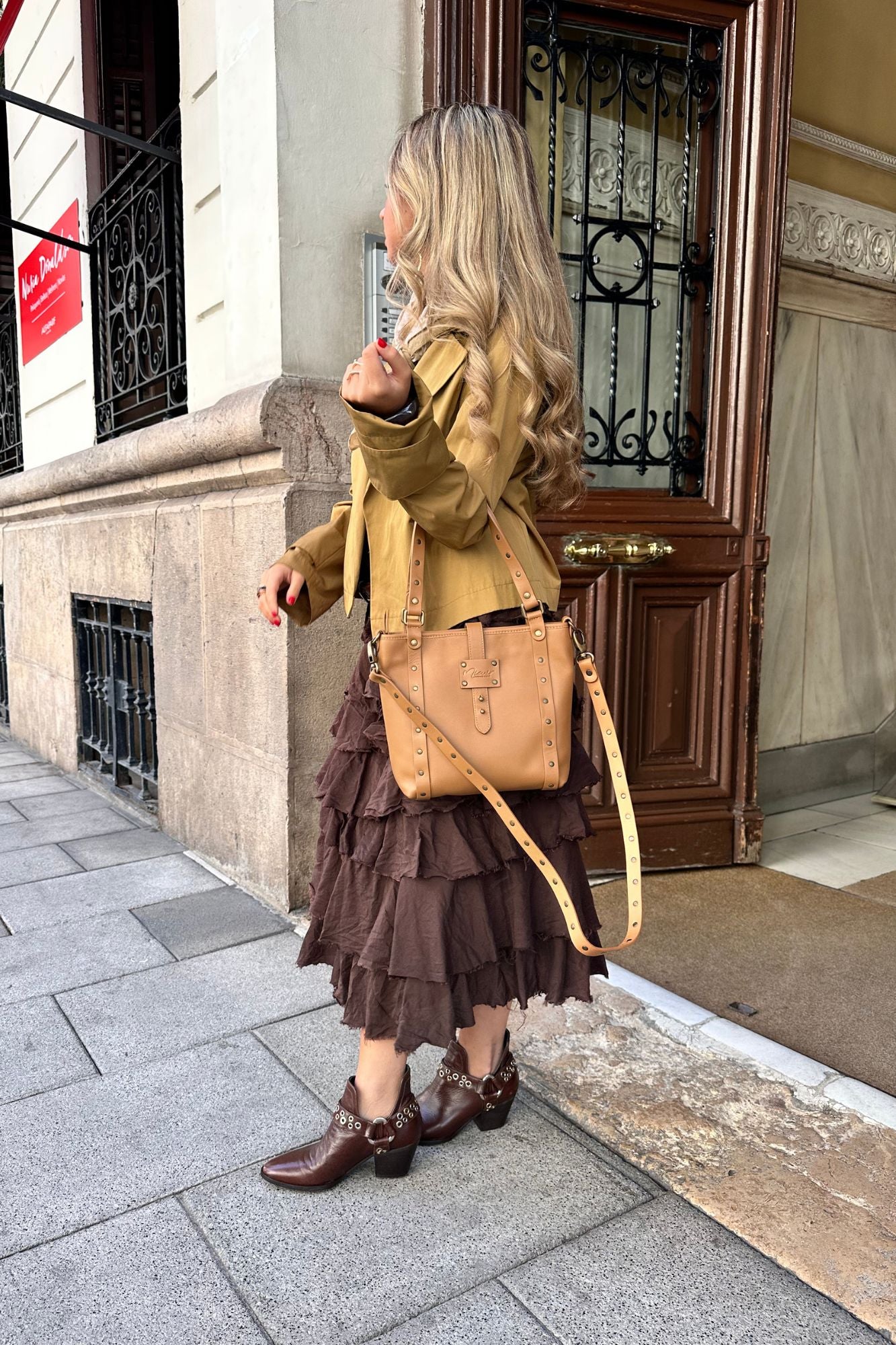 BOLSO SHOPPER MINI TOSTADO