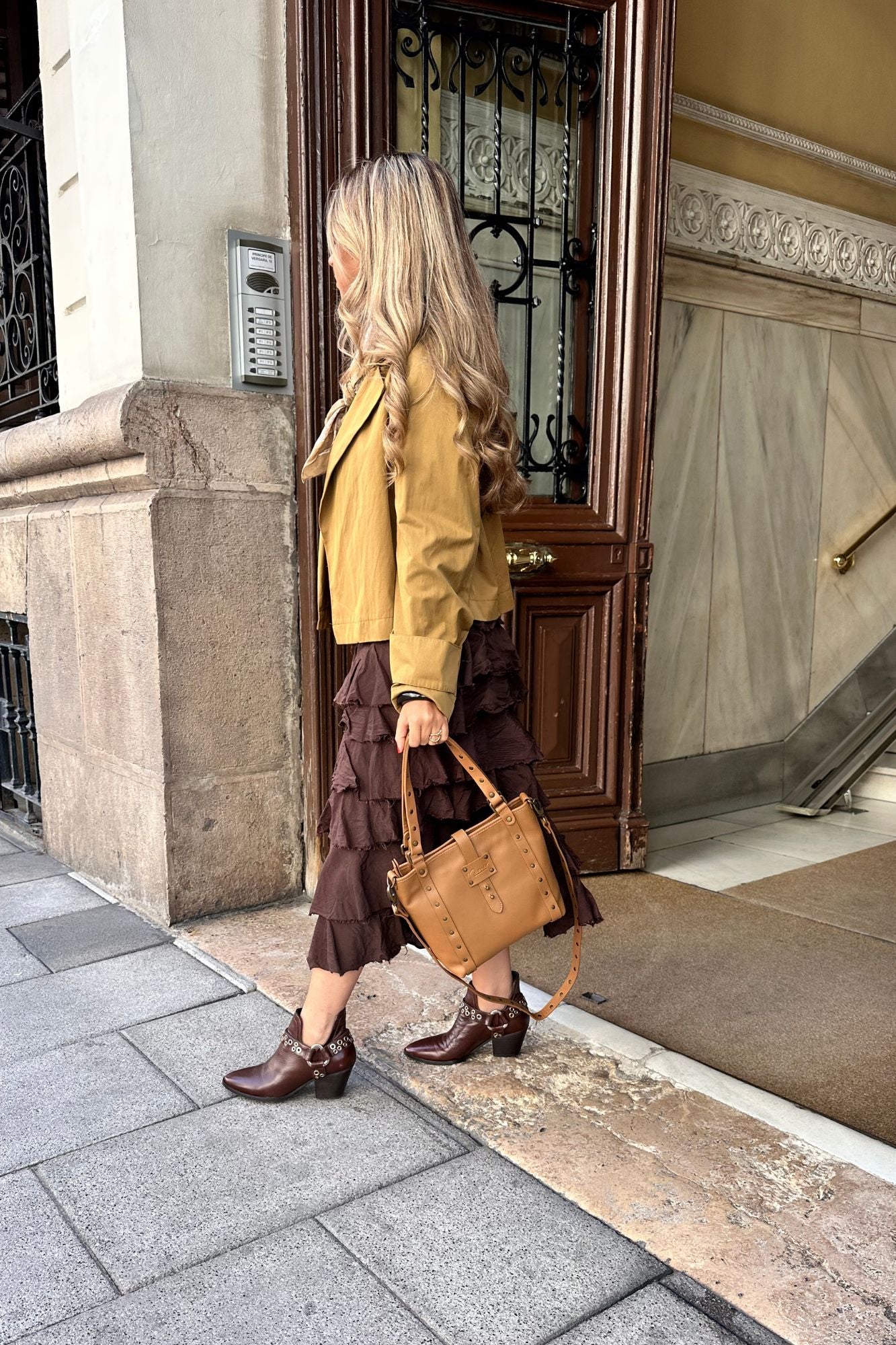 BOLSO SHOPPER MINI TOSTADO