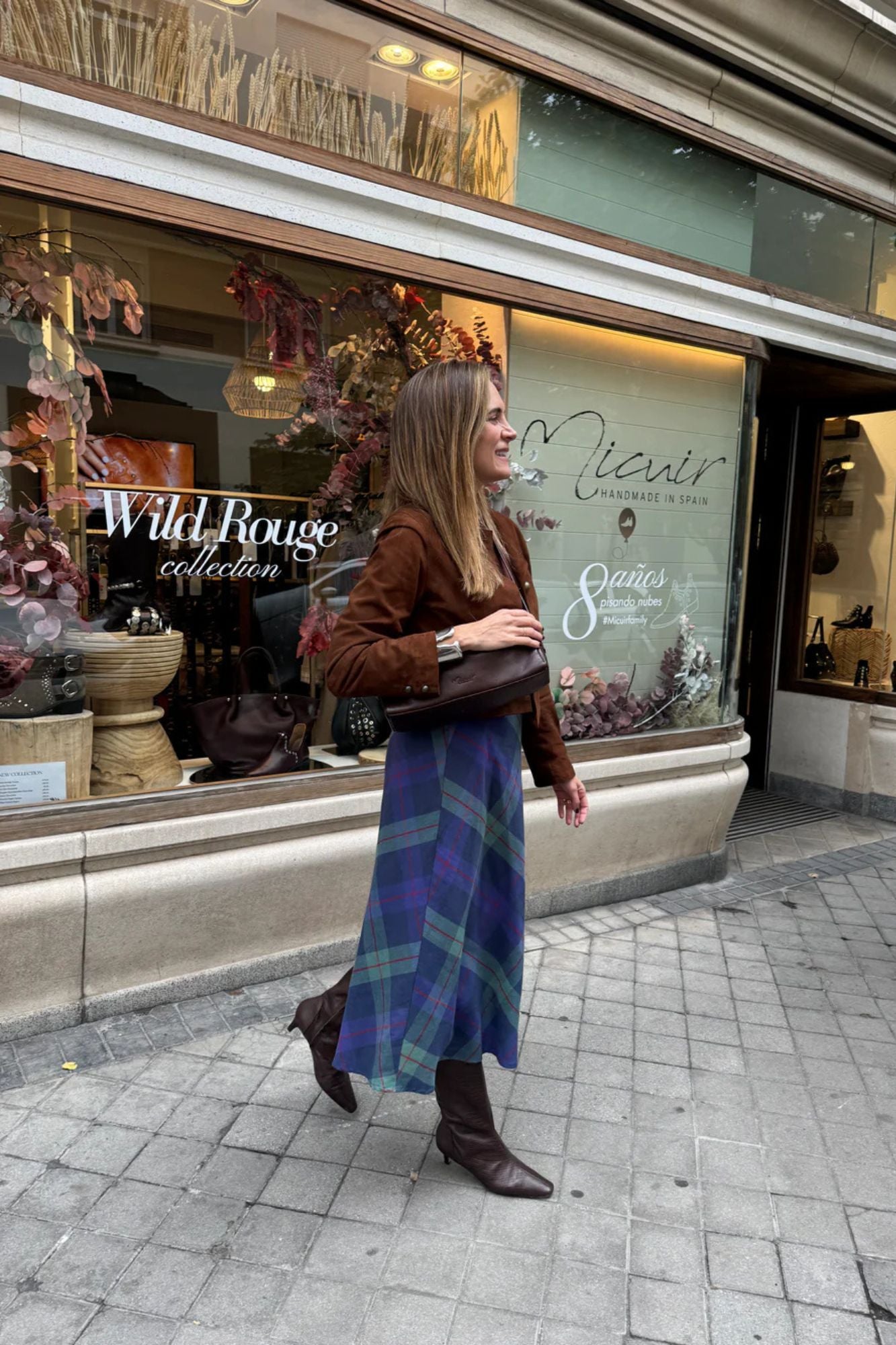 BOTA ALTA SASHA CHOCOLATE 4CM