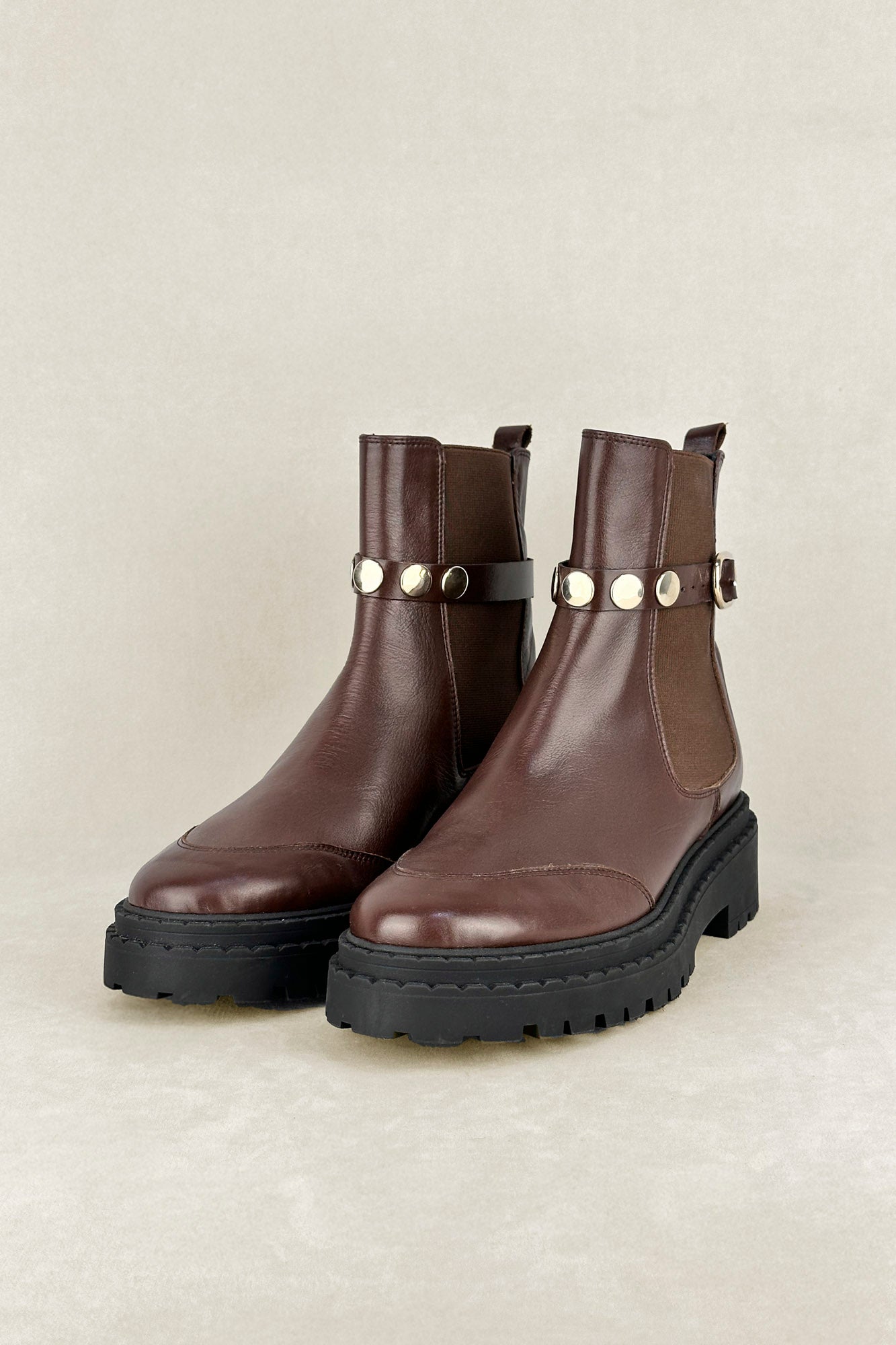 CHUNKY CHOCOLATE HEEL 5.5CM