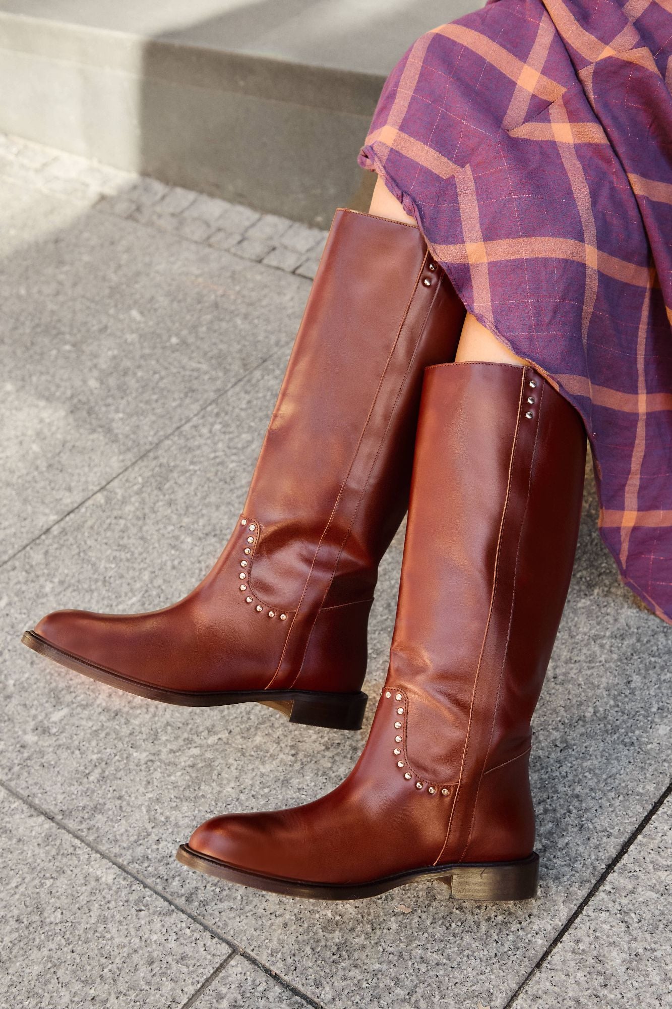 BOTTE D'ÉQUITATION MARRON 2,5 CM