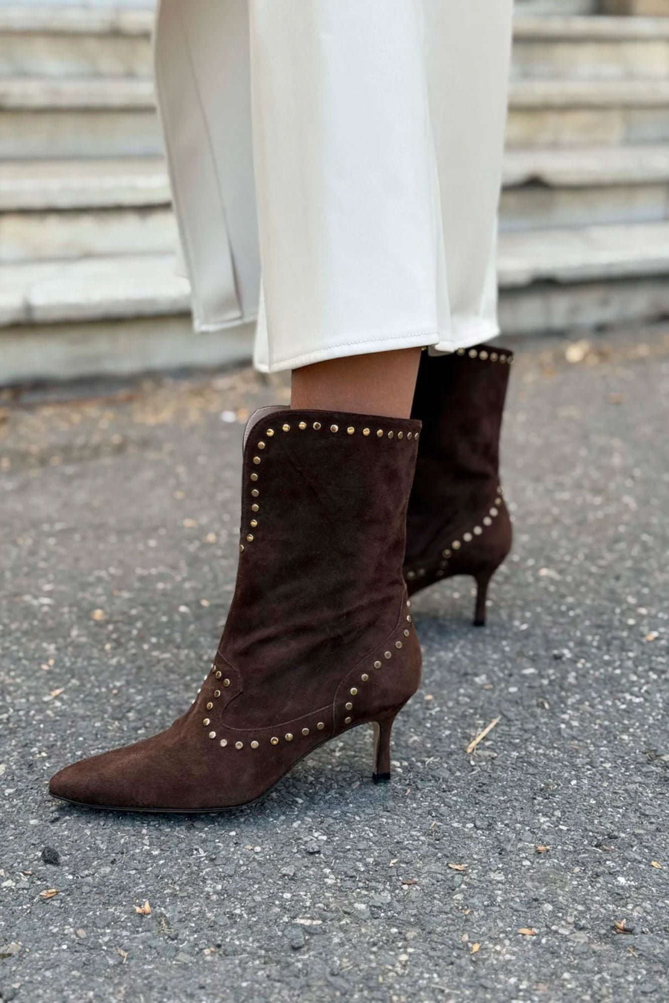 BROWN EARTH SUEDE BOOT 5CM