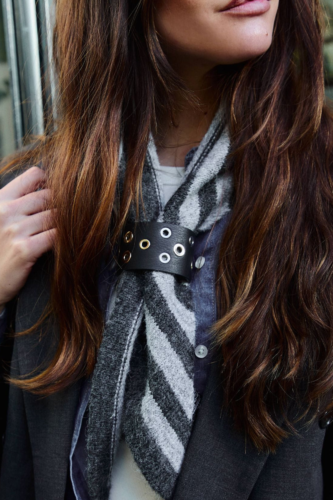 BRAZALETE PUNKY NEGRO