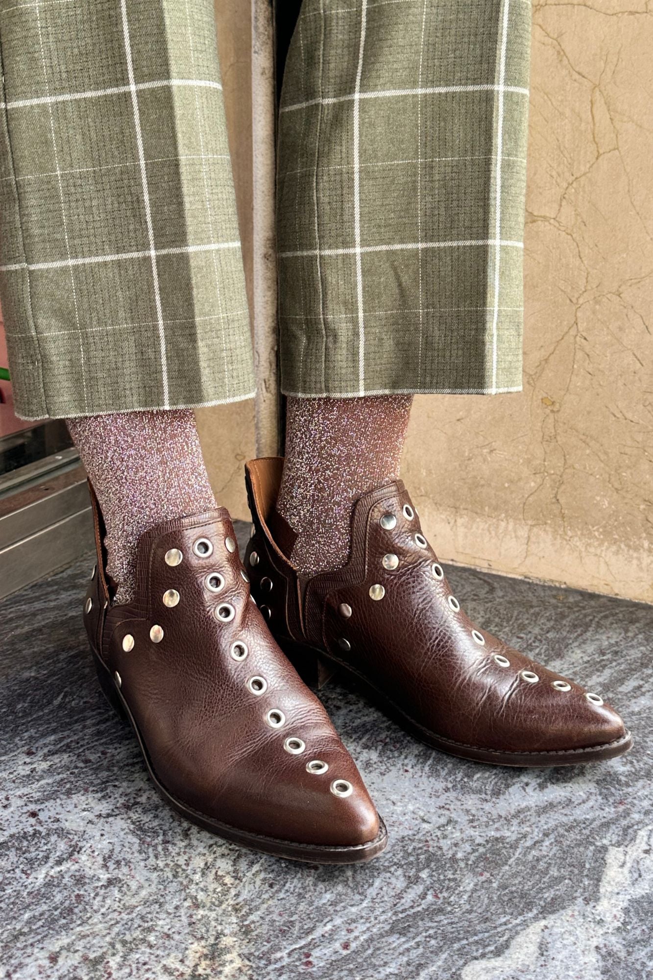 CALCETINES GLITTER CHOCOLATE