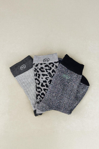 PACK 3 CALCETINES PLATA