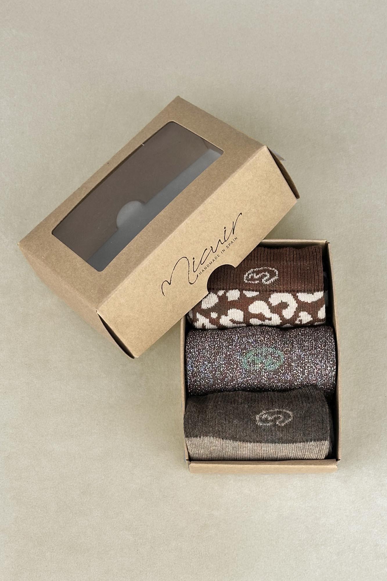 PACK 3 CALCETINES CHOCOLATE