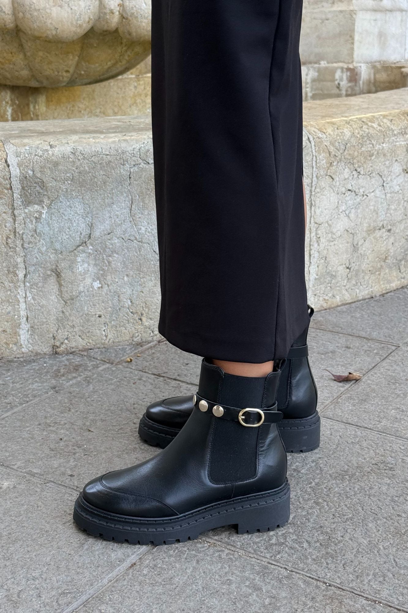 CHUNKY BLACK HEEL 5.5CM