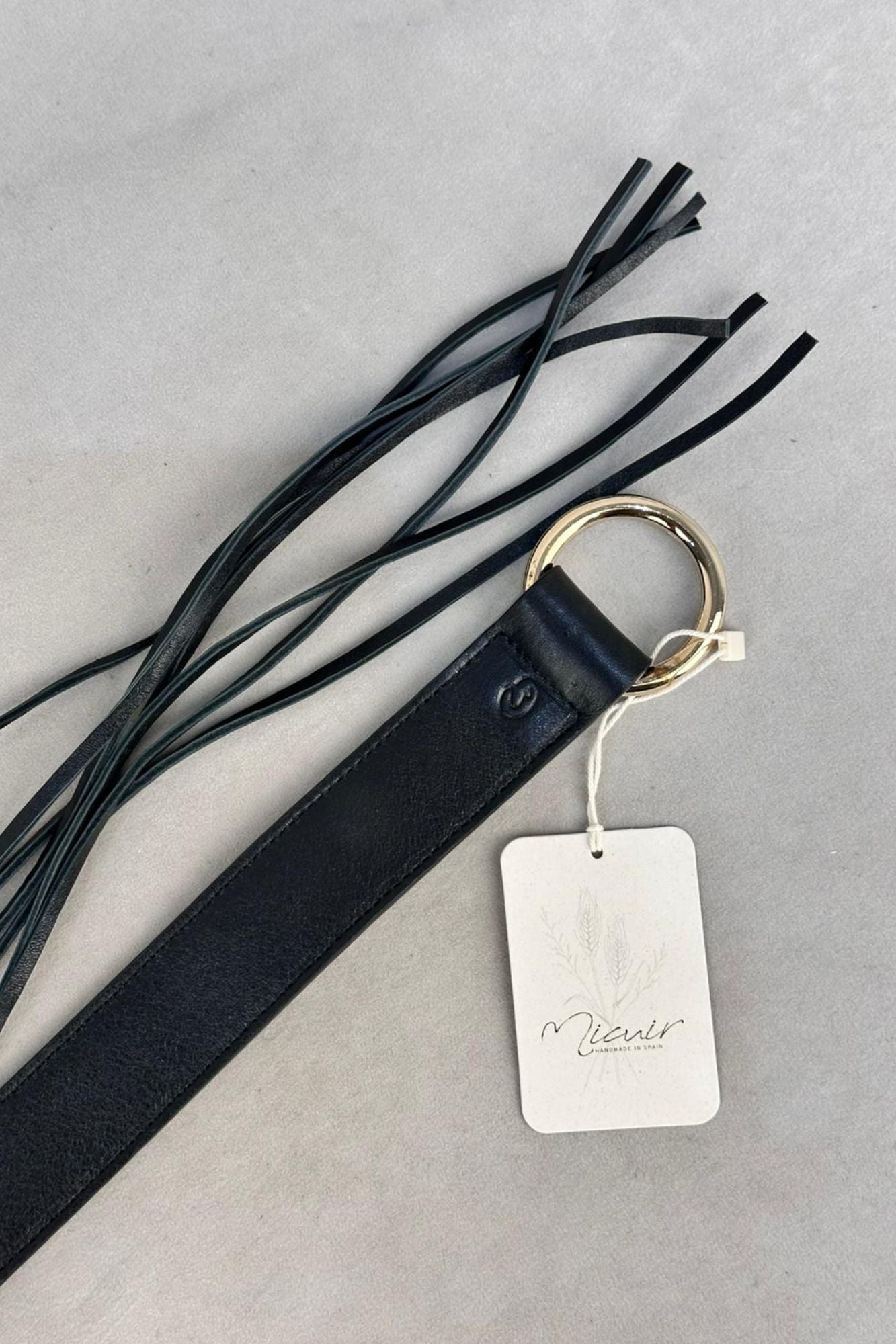 CINTURON FLECOS NEGRO