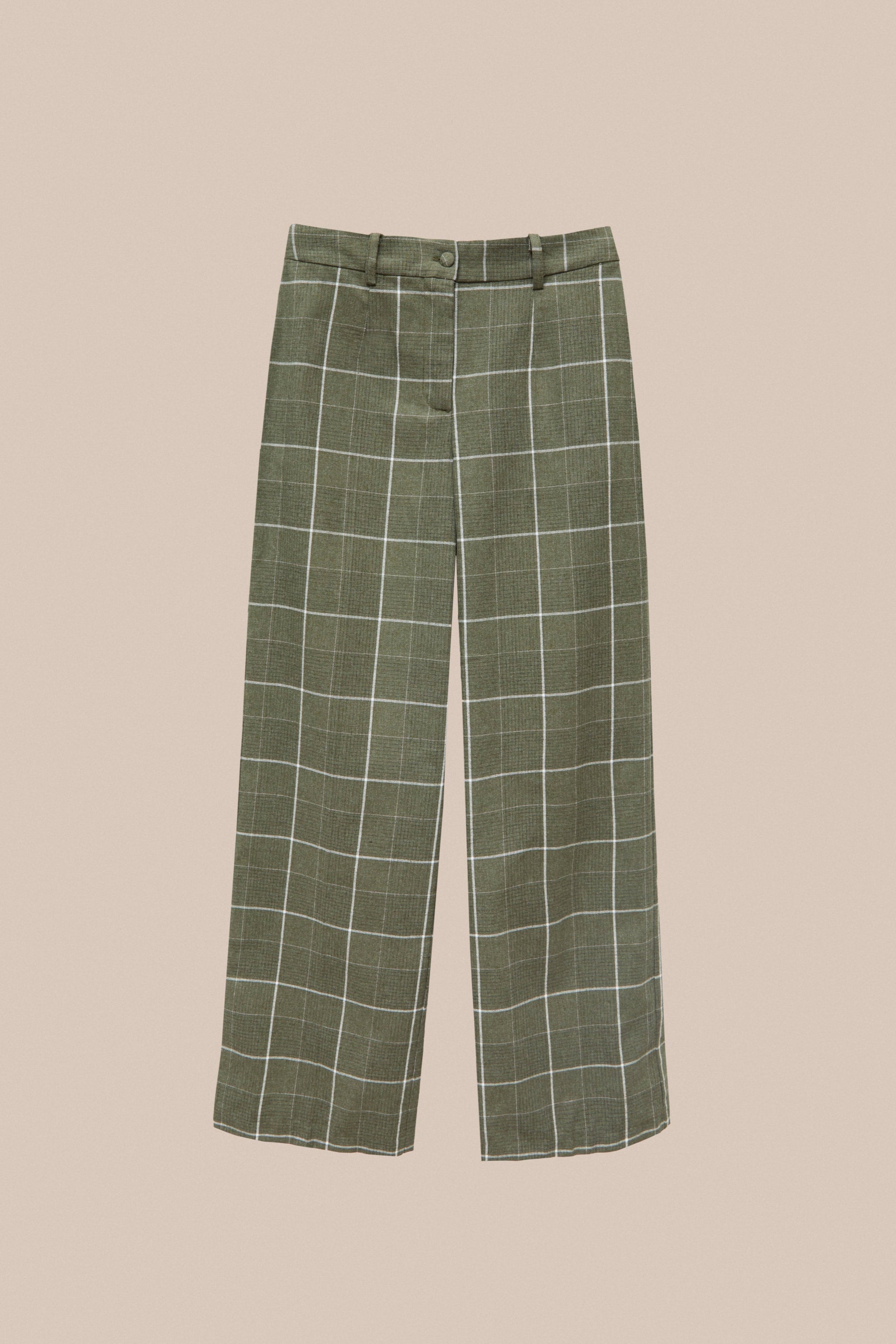 GREEN CHECKERED TROUSERS