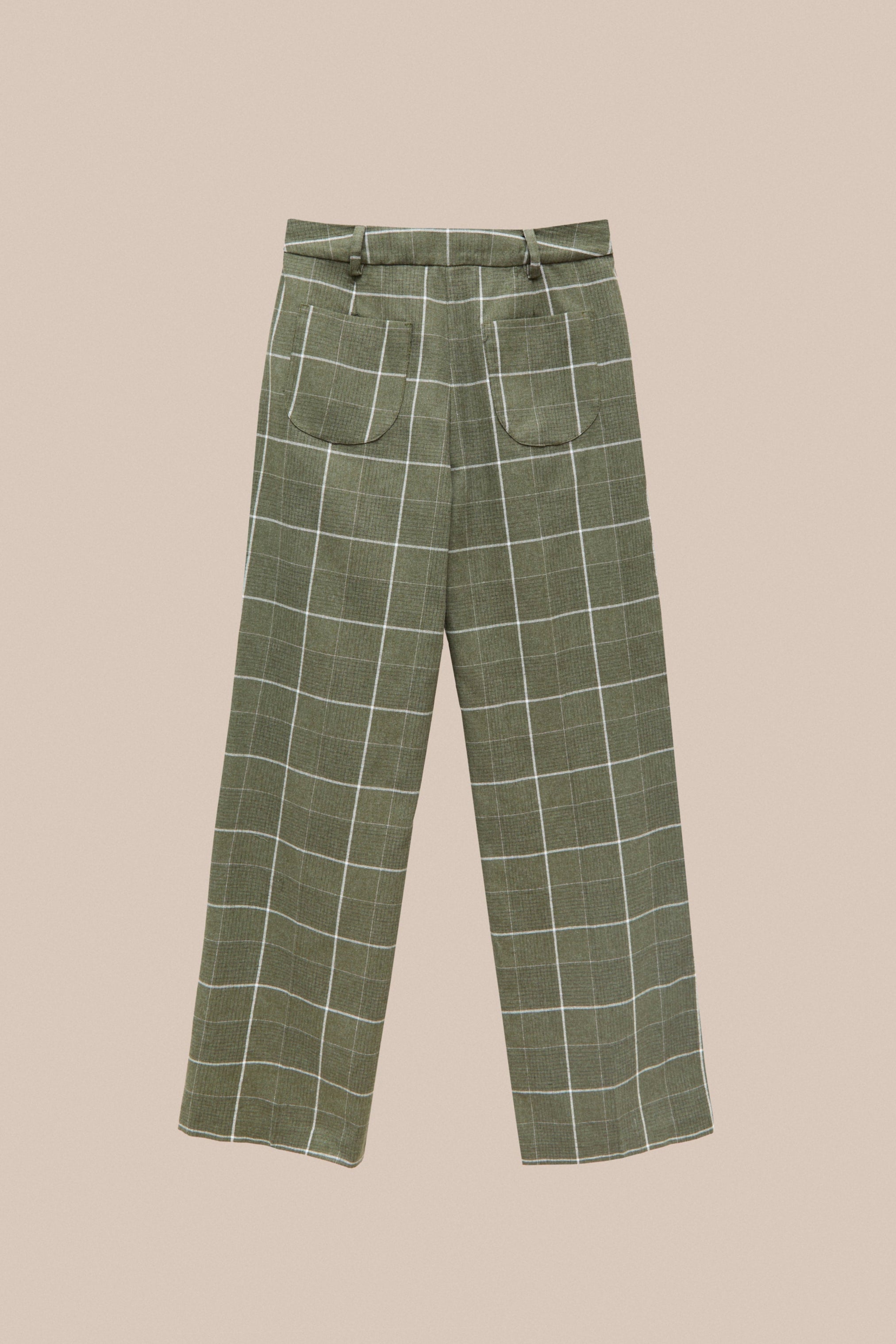 GREEN CHECKERED TROUSERS
