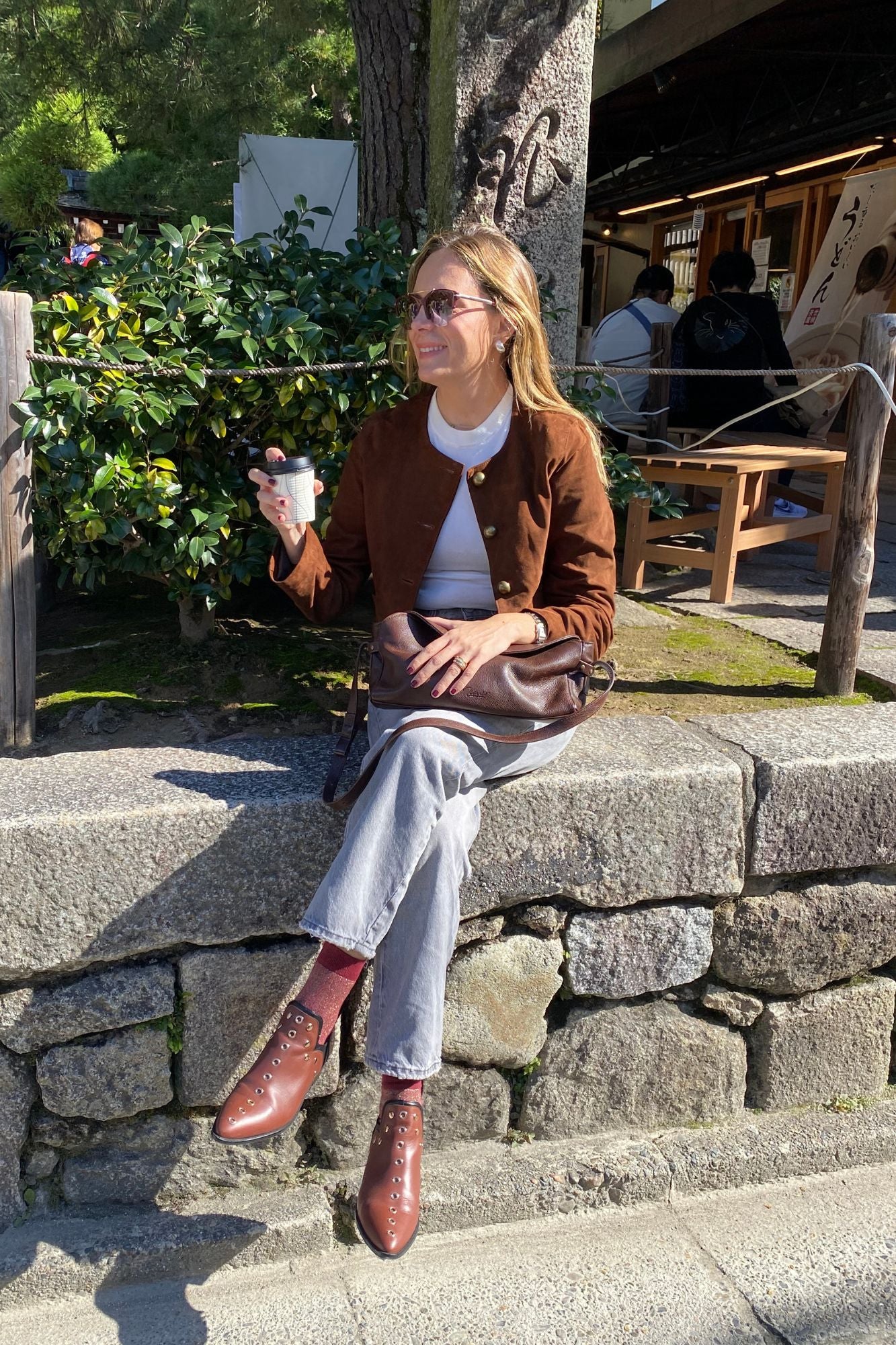 CHOCOLATE YONNED SUEDE JACKET