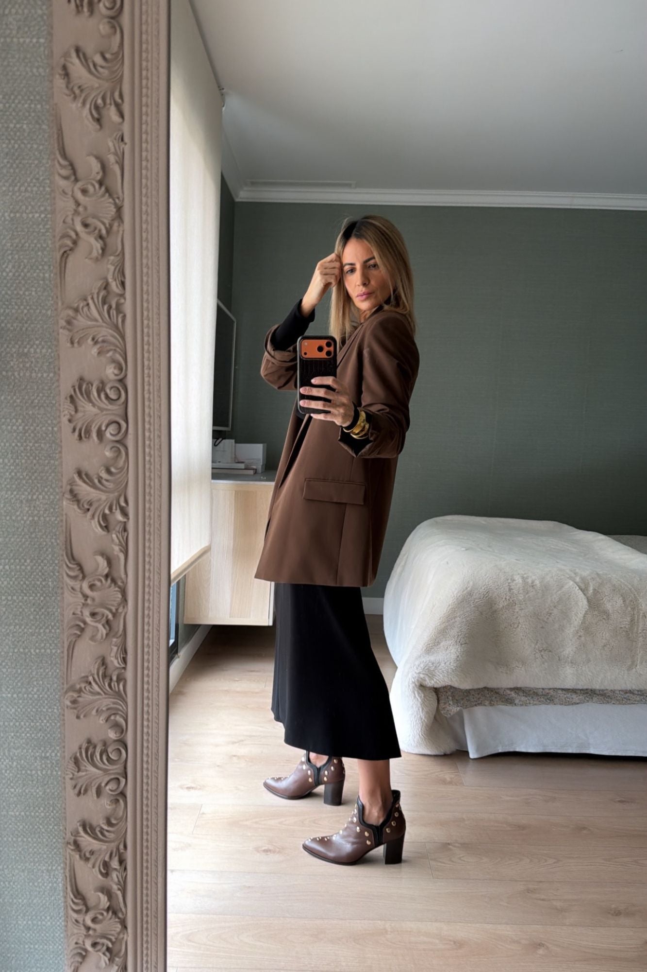 PUNKY BOOTS AVELLANA TACHAS ORO TACON 7CM