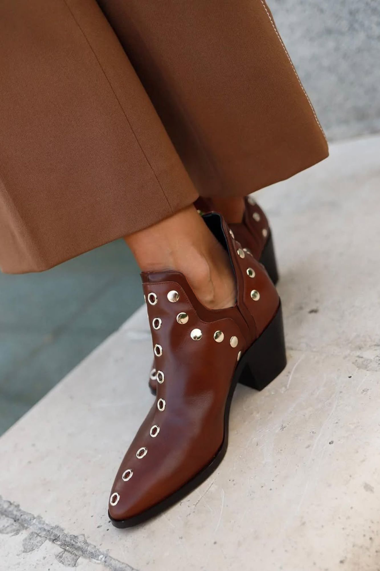 PUNKY BOOTS SPECIAL EDITION MARRON 6CM