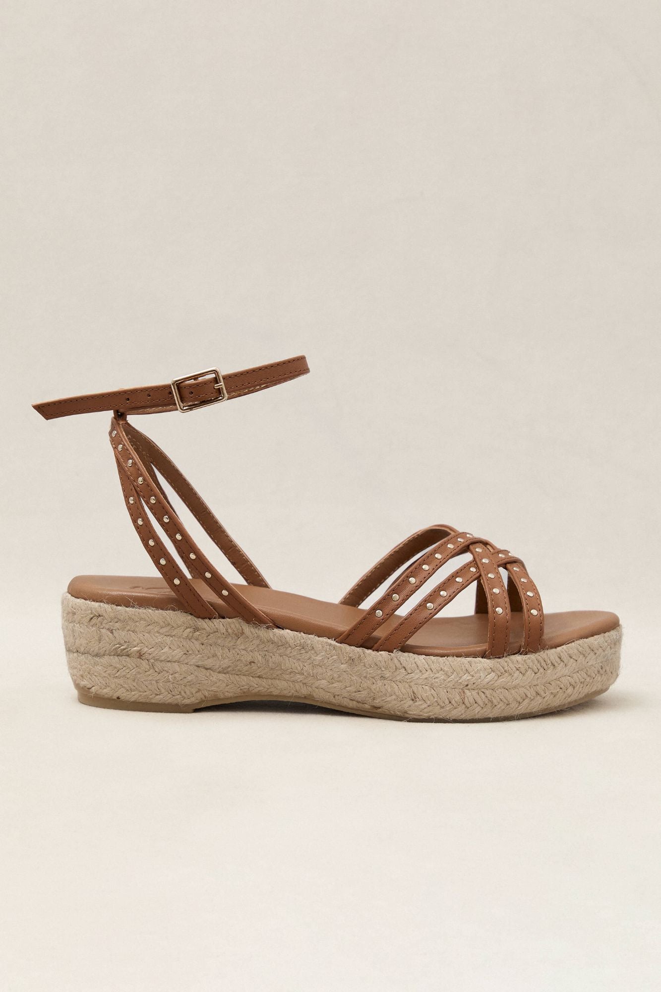SANDALIA ESPARTO PALMA CUERO